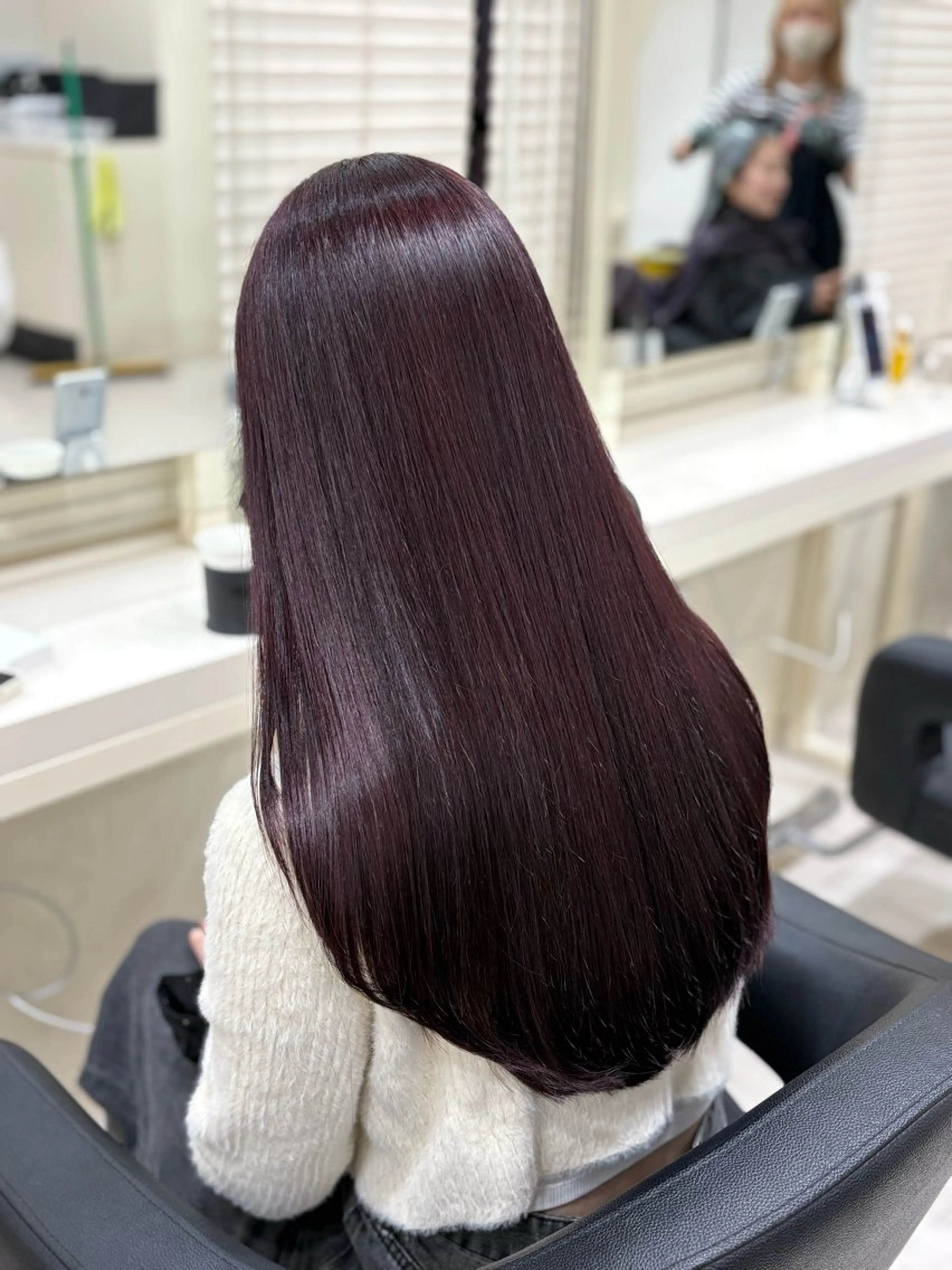 セミロング カラー ヘアアレンジ カット ヘアカラー 💟RINNA 艶カラー💟のヘアスタイル