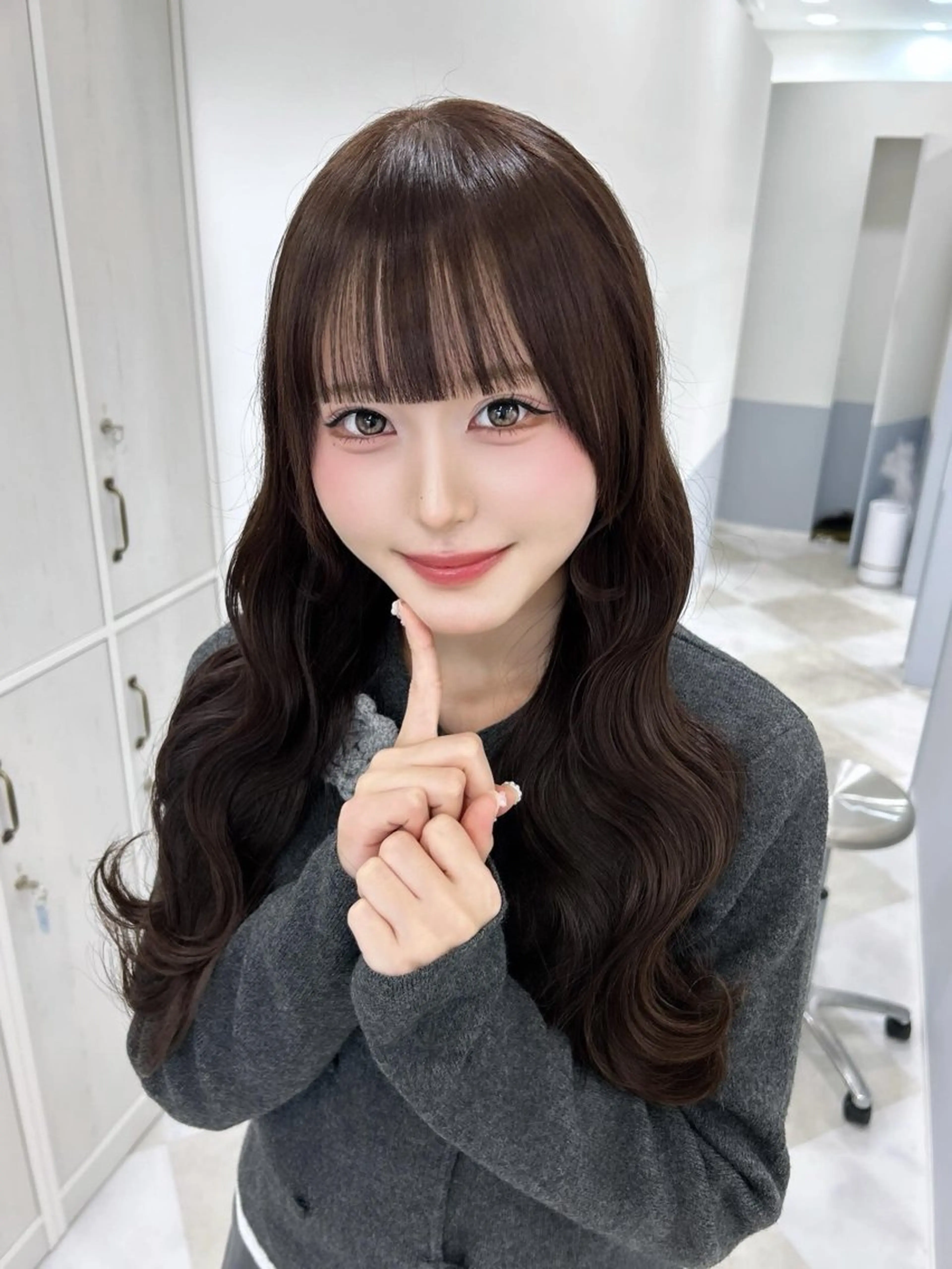 ロング 💎りあん/大須/栄 ブリーチなしWカラーのヘアスタイル