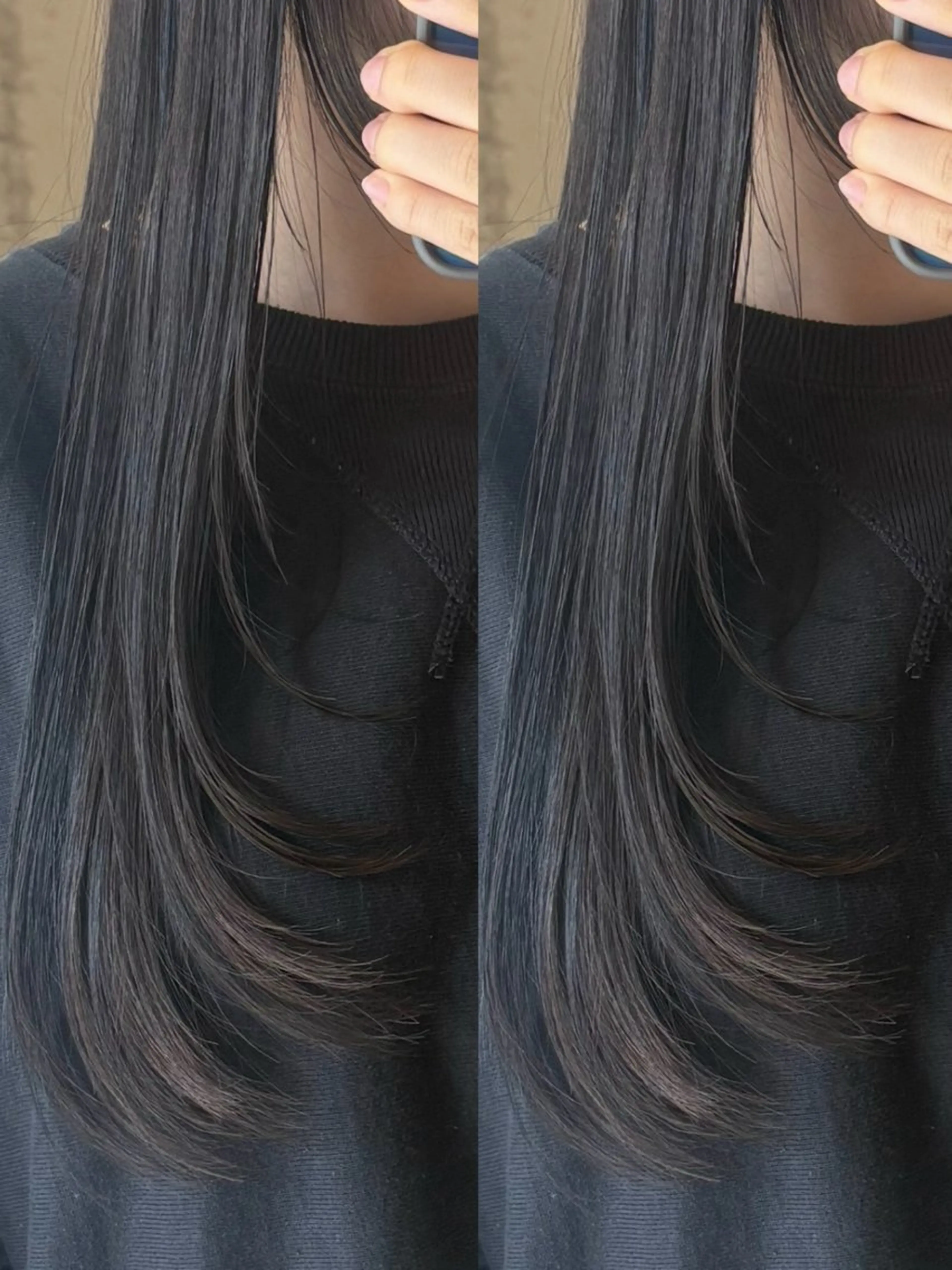 ロング カラー ヘアアレンジ カット ヘアカラー トリートメント MISAKI🤍 似合わせ透明感カラーのヘアスタイル