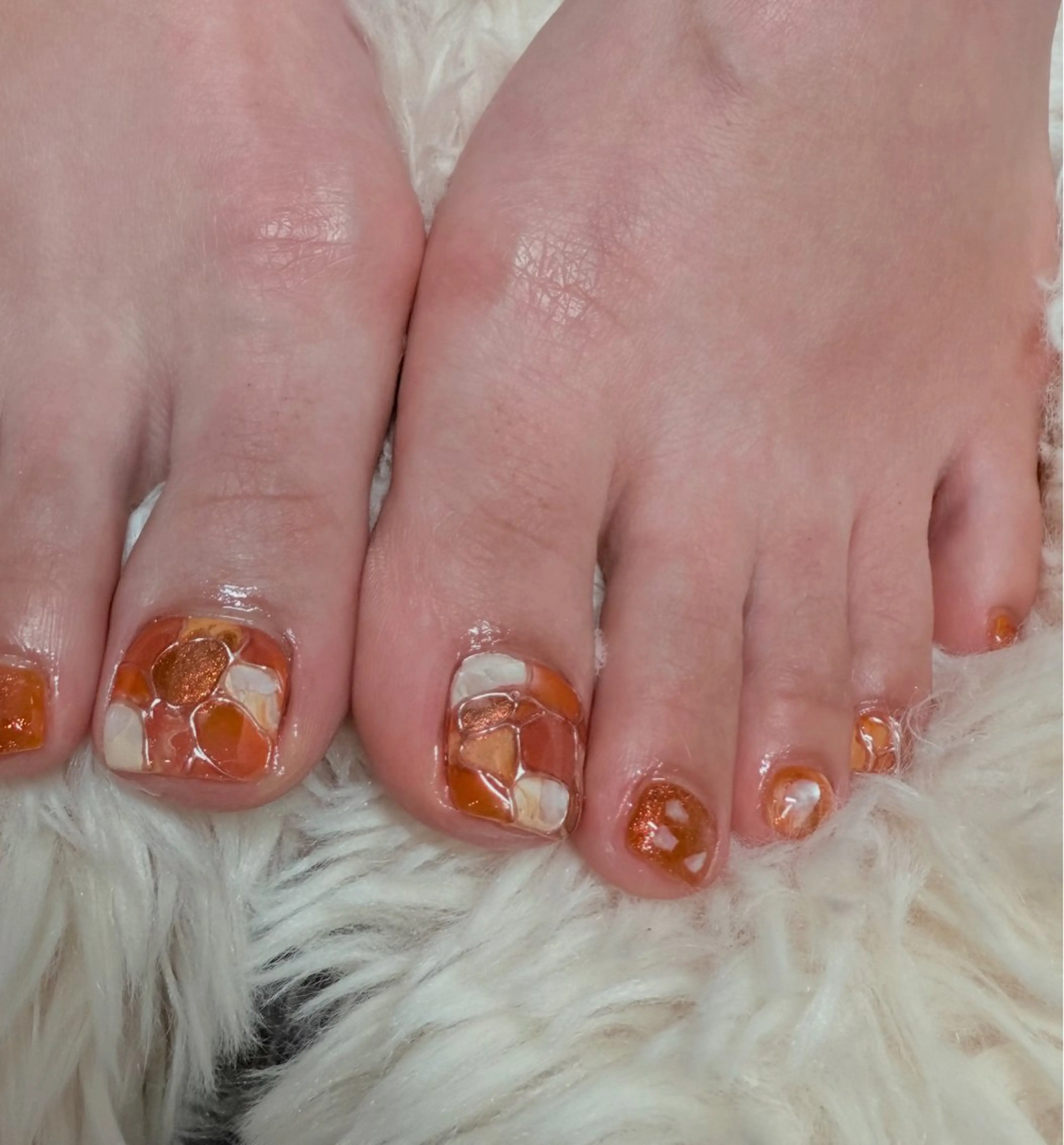 ネイル フットネイル シンプルネイル フットネイル posa nail モエミのネイルデザイン