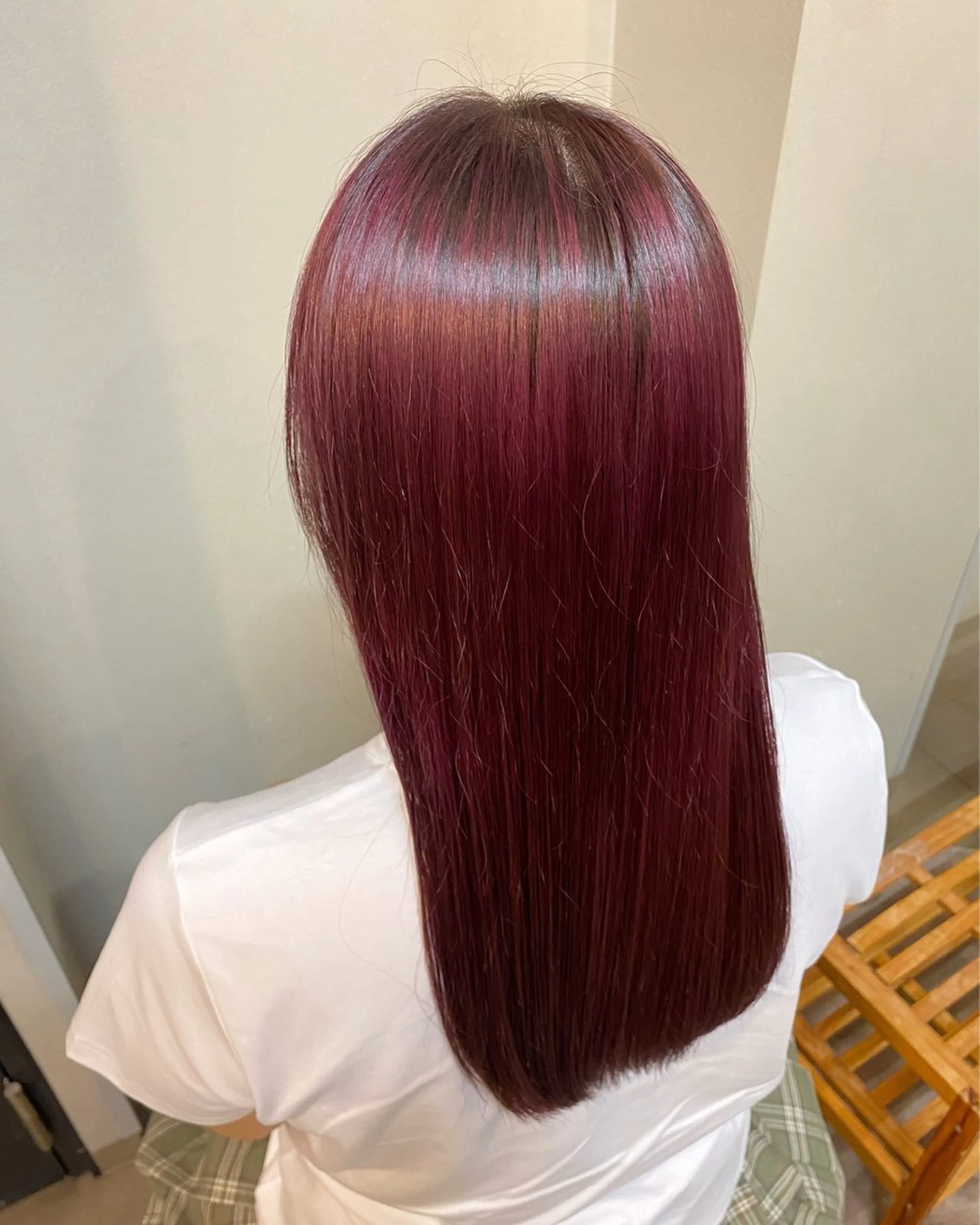 カラー デザインカラー ハイライトカラー ハイトーンカラー インナーカラー レッドカラー ヘアカラー カラー/ブリーチ🍃 エクステSHUNTAのヘアスタイル
