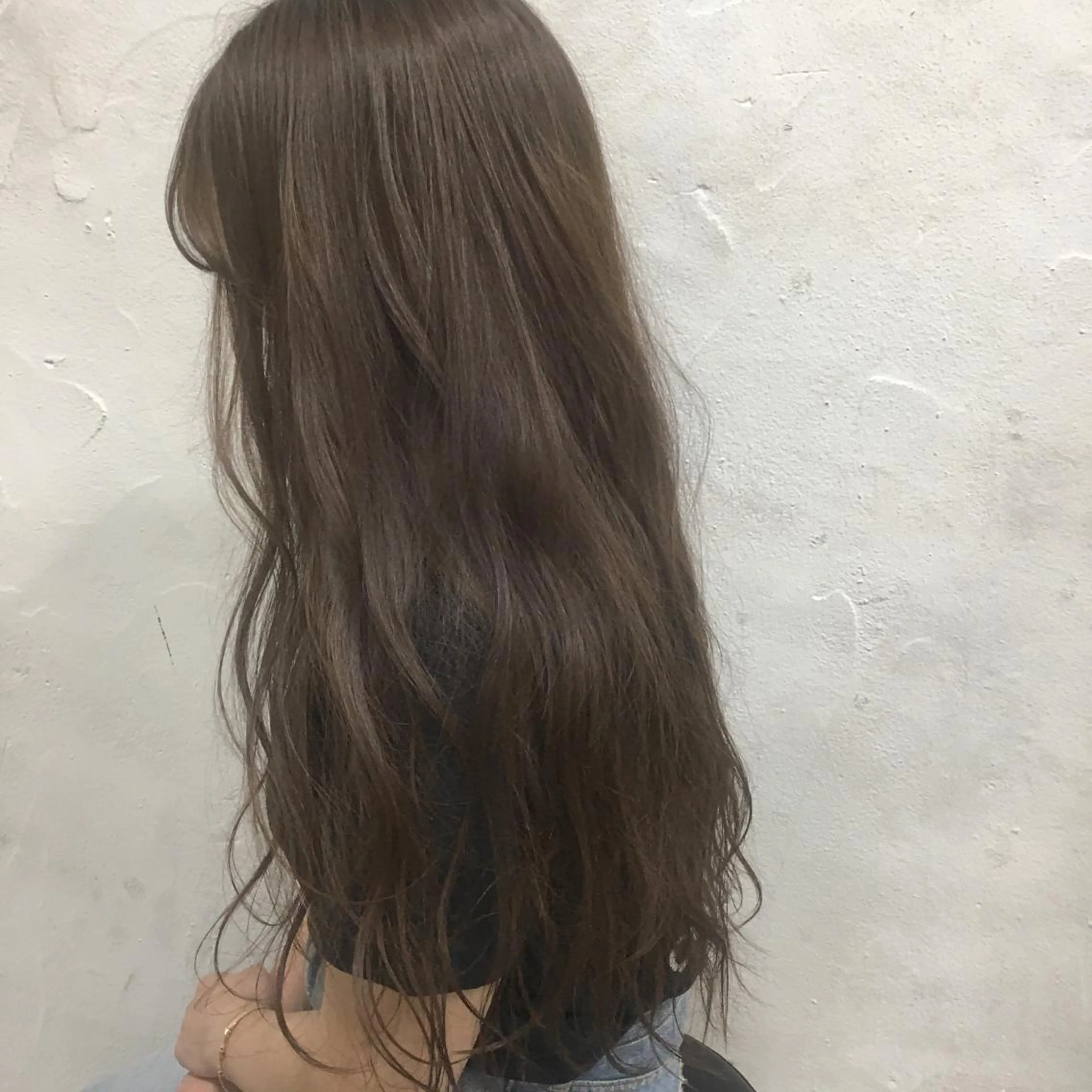 ロング カラー アッシュ ベージュカラー トリートメント せこぐち まいのヘアスタイル
