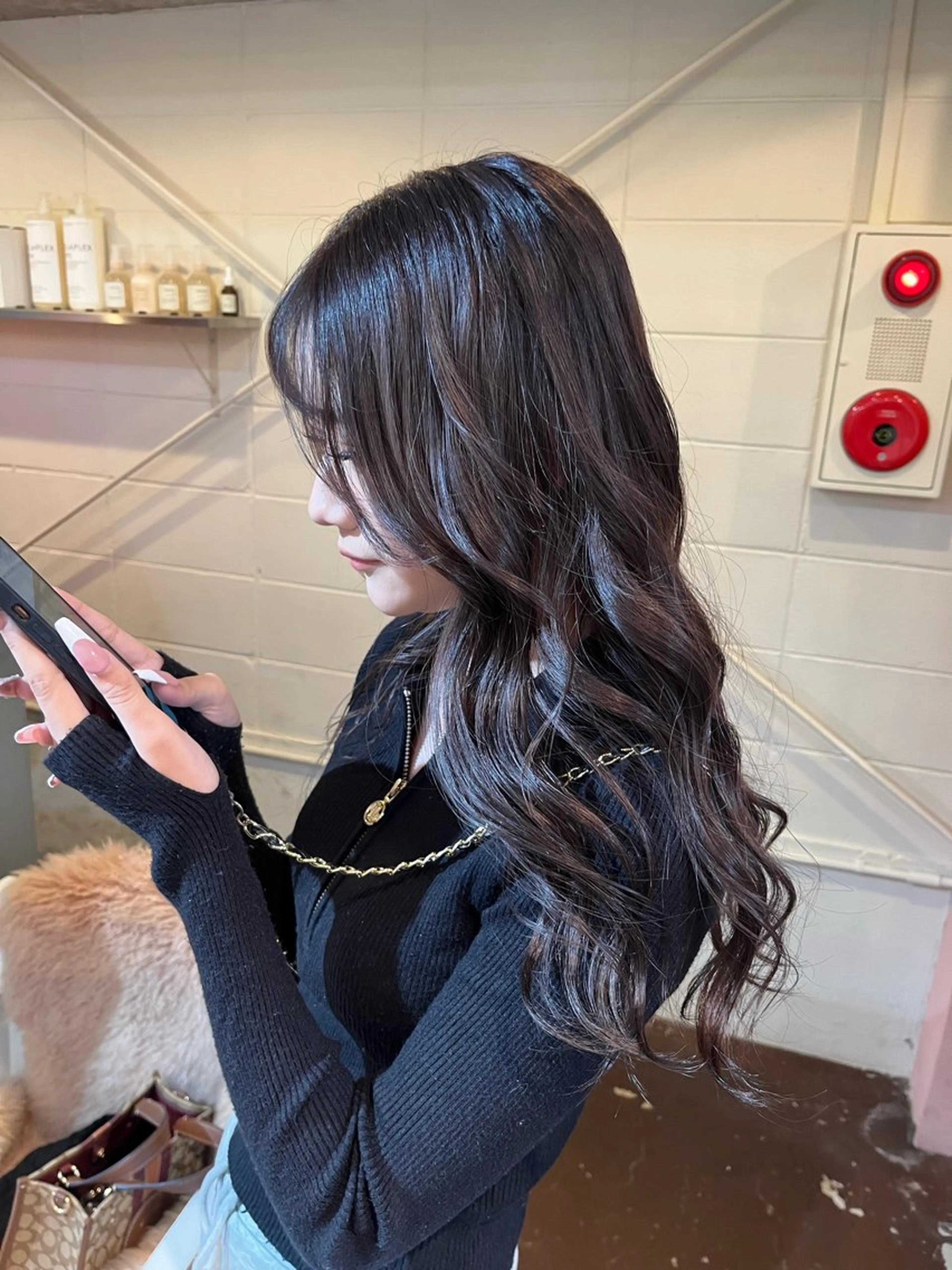 ロング パープルカラー chikashitsu所属・Junmi/ﾁｶｼﾂ /堀江のヘアスタイル