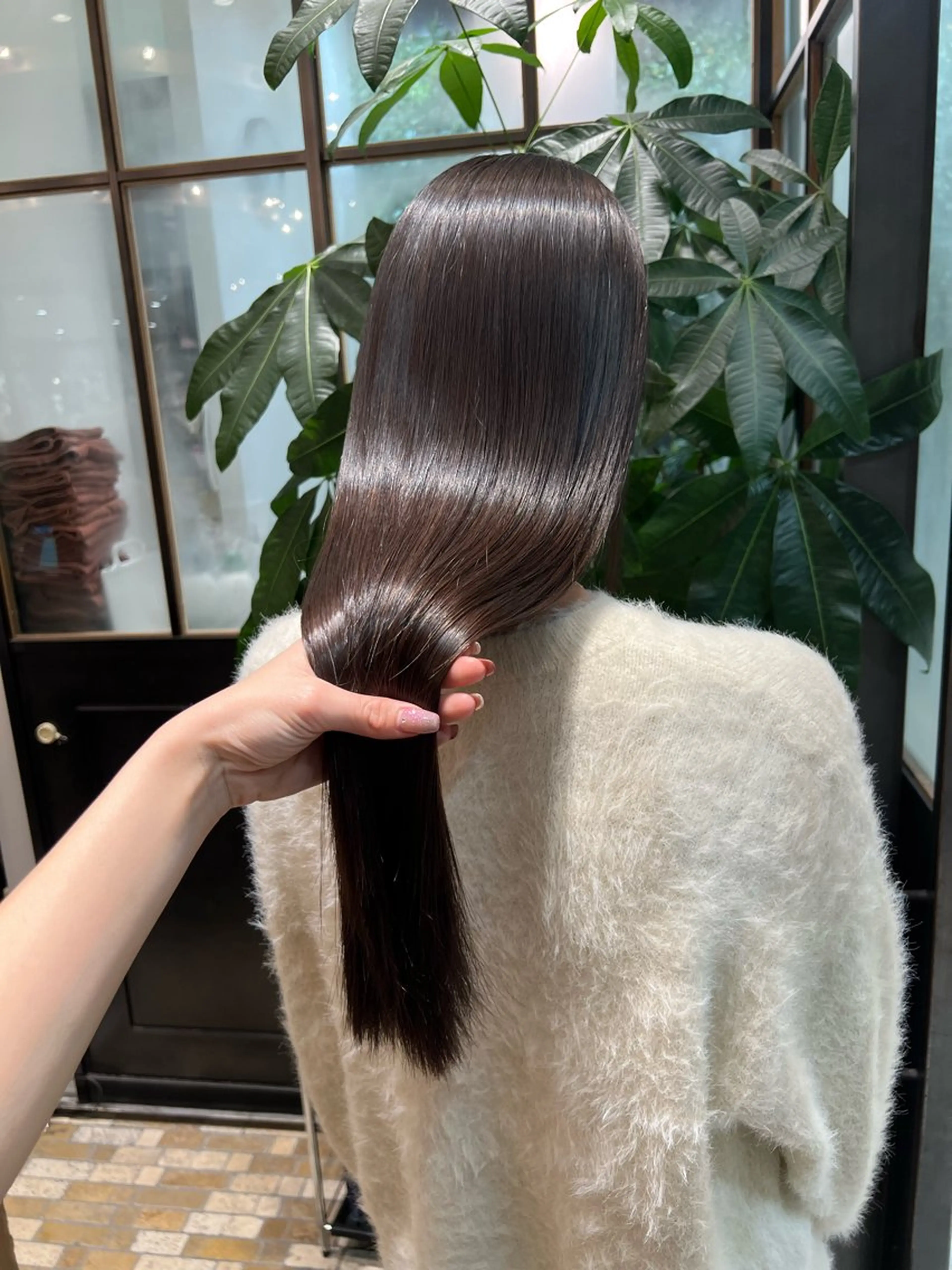 ロング パーマ 酸性ストレート ストレートパーマ カット 縮毛矯正 🫧Ai/ ロロネー森ノ宮💖のヘアスタイル