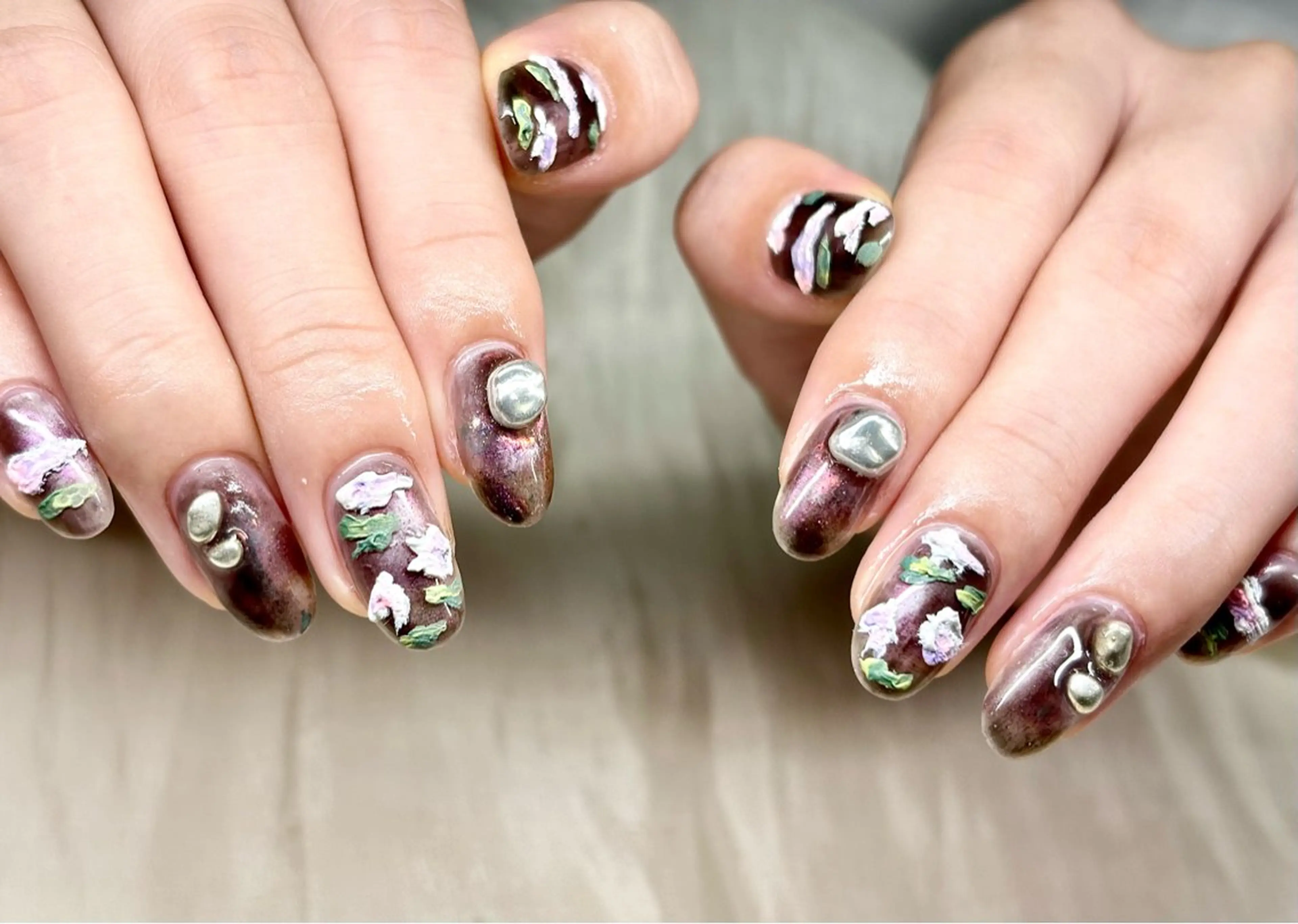 ネイル ニュアンスネイル N.KIRARI hanaのネイルデザイン