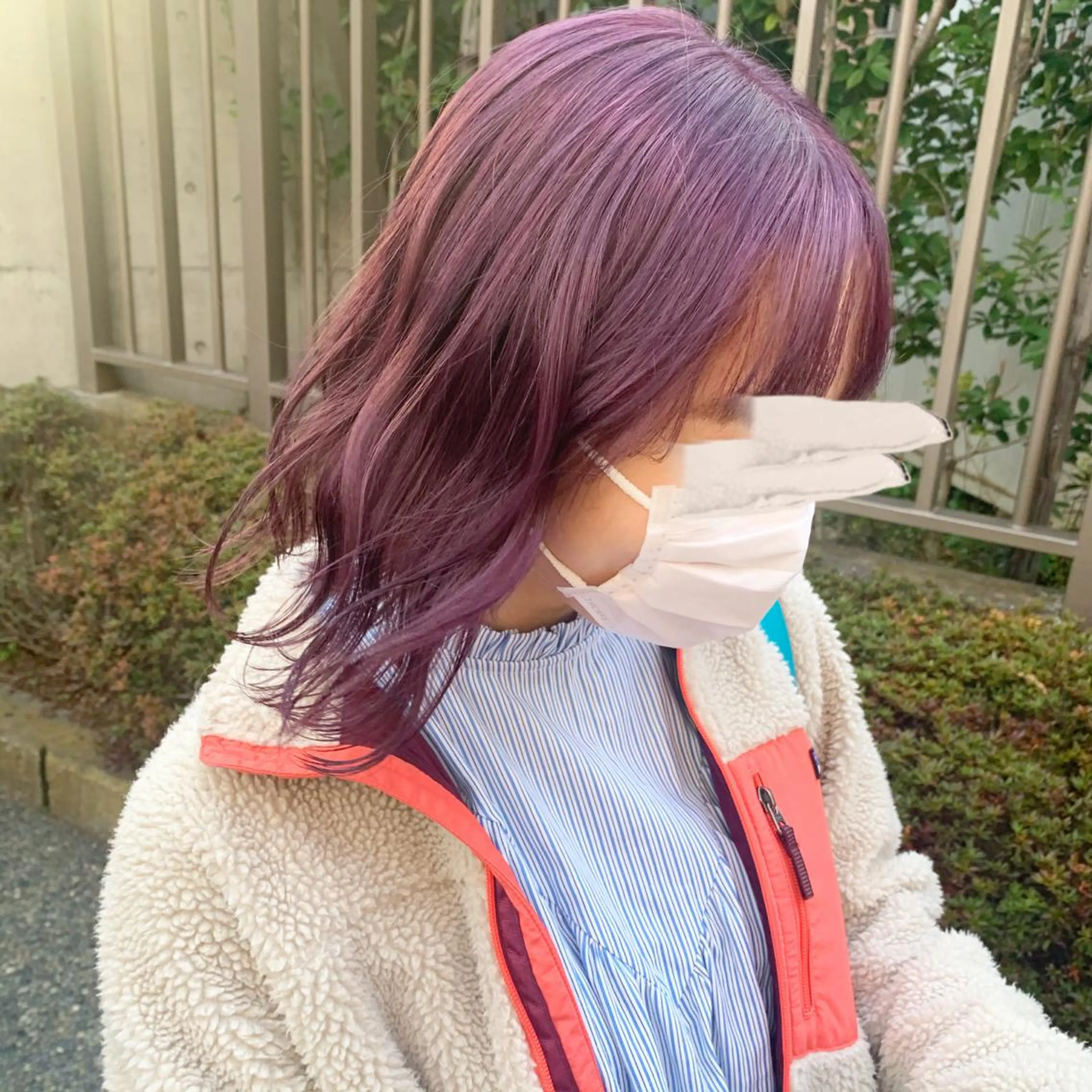 ミディアム カラー アディクシーカラー ブリーチ 🌷モテ髪推しカラー moe🐰🌷のヘアスタイル