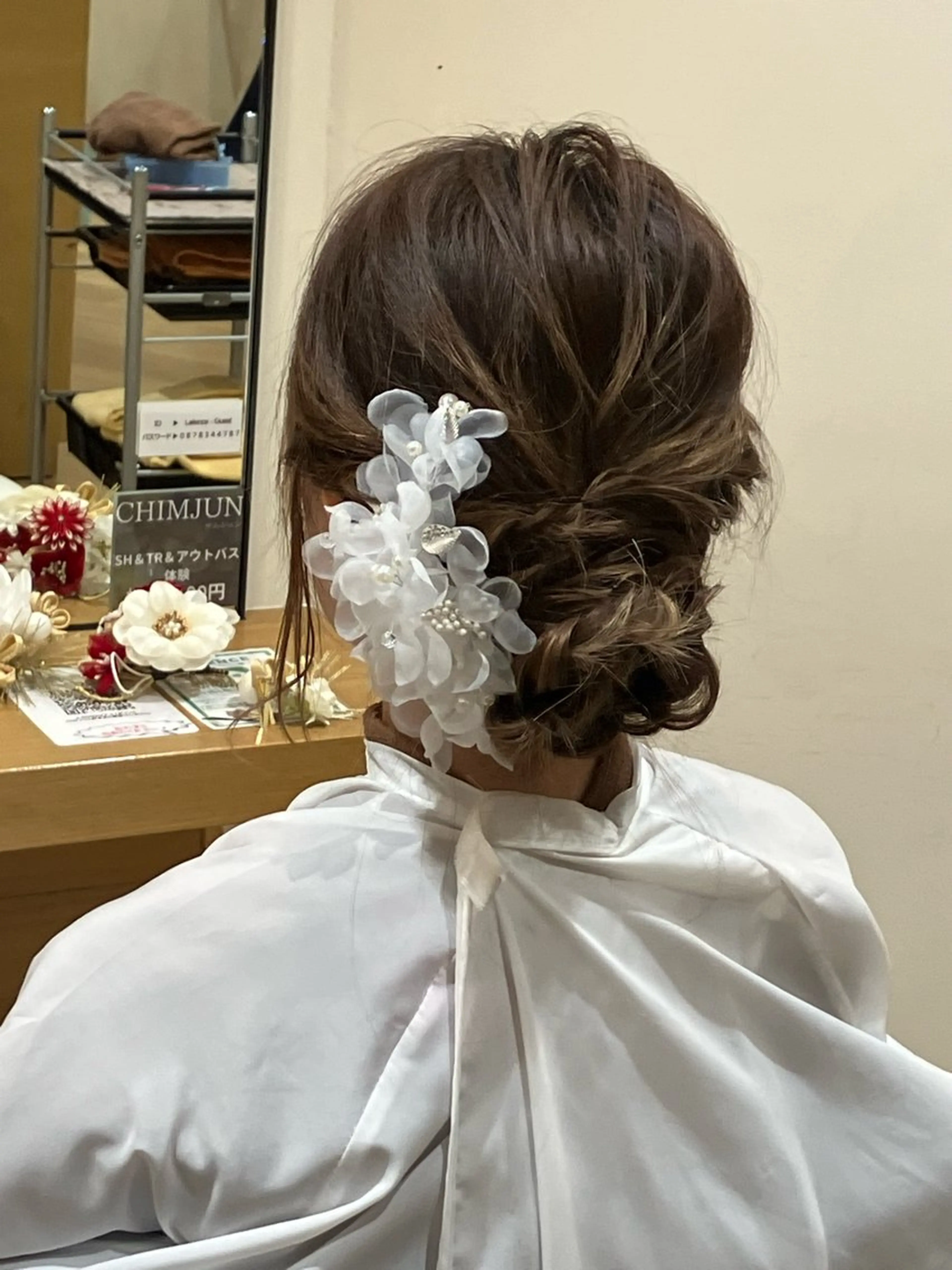 セミロング ヘアアレンジ カットモデル募集/ 宮内のヘアスタイル