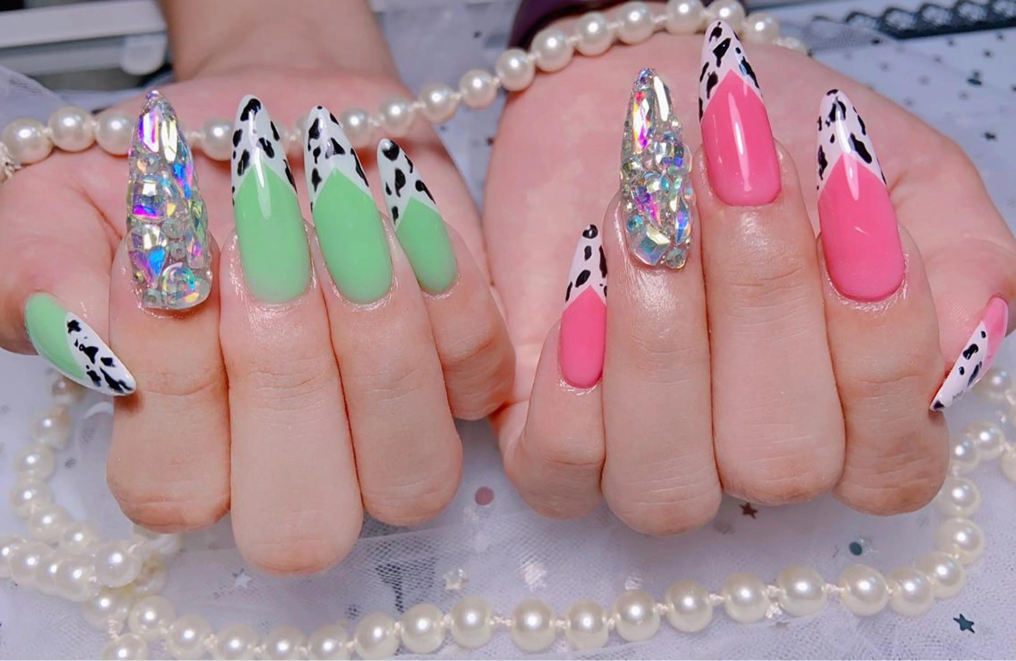 ネイル オーロラネイル チークネイル 長さ出し フレンチネイル ジェルネイル MUSES  NAIL  SALON所属・MUSES ネイルのネイルデザイン