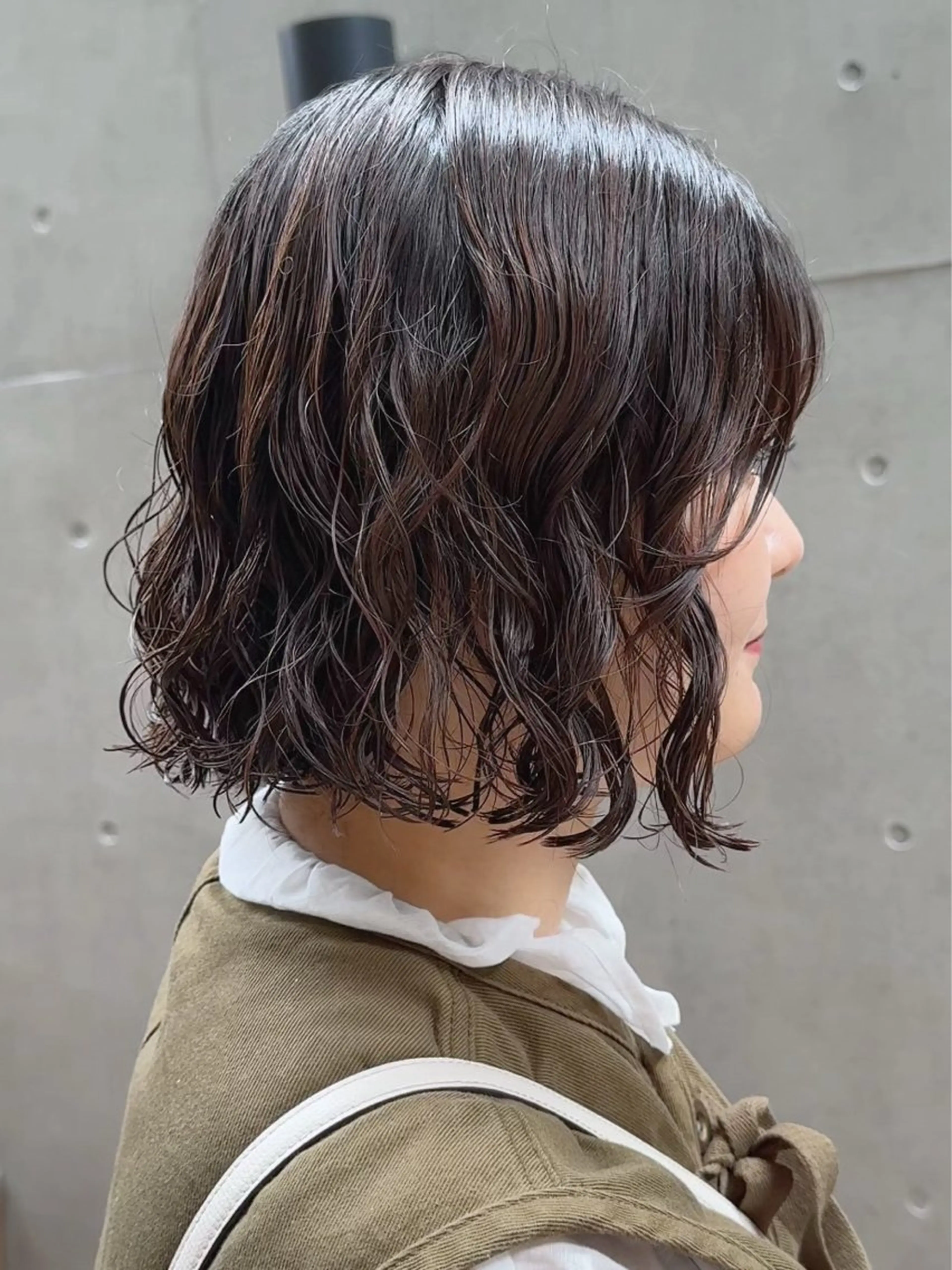 ショート カラー パーマ カット パーマ 大橋 芽衣のヘアスタイル