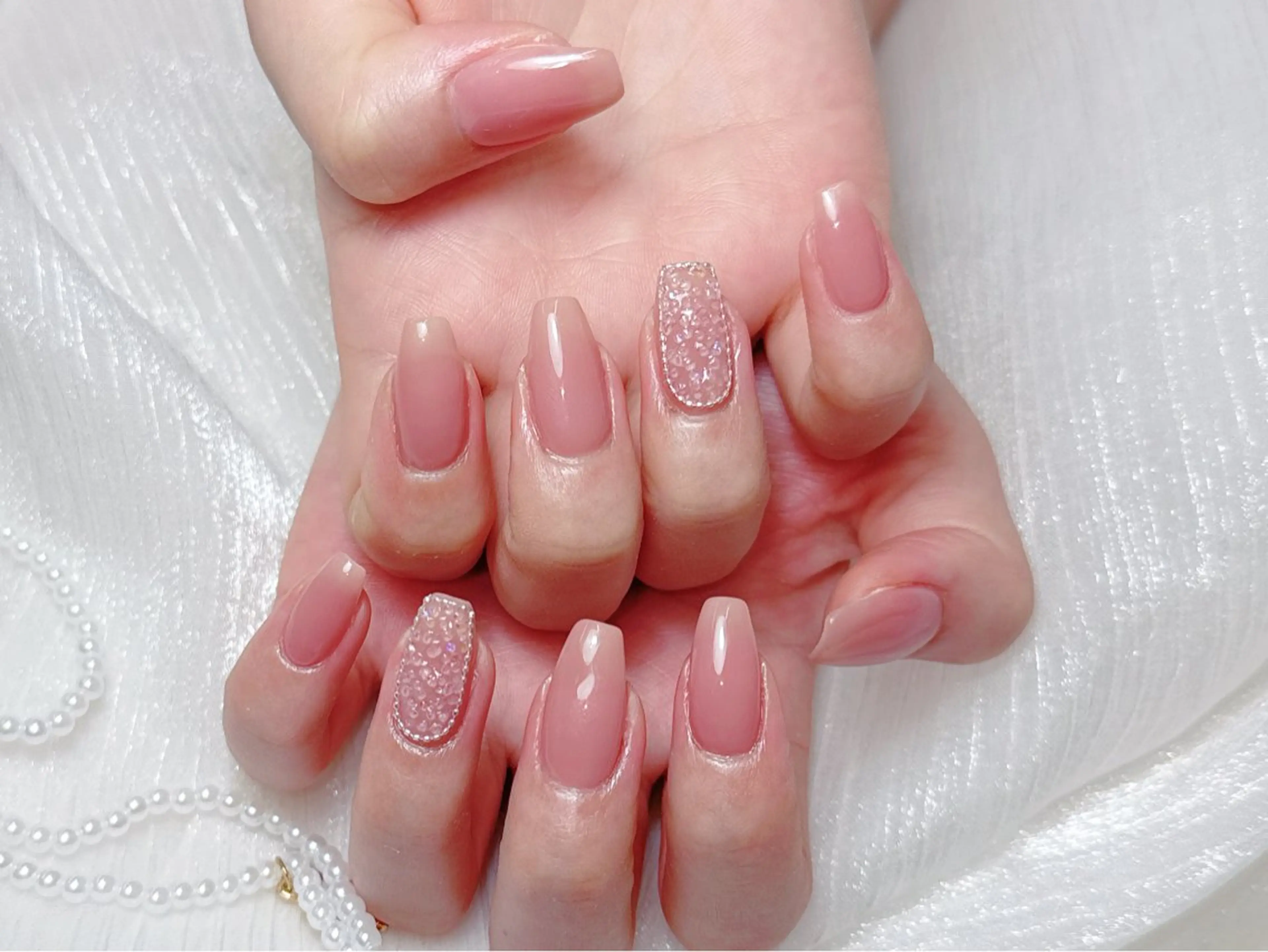 ネイル オーロラネイル フレンチネイル グラデーション 韓国ネイル マグネットネイル ハンドネイル NOA NAILのネイルデザイン