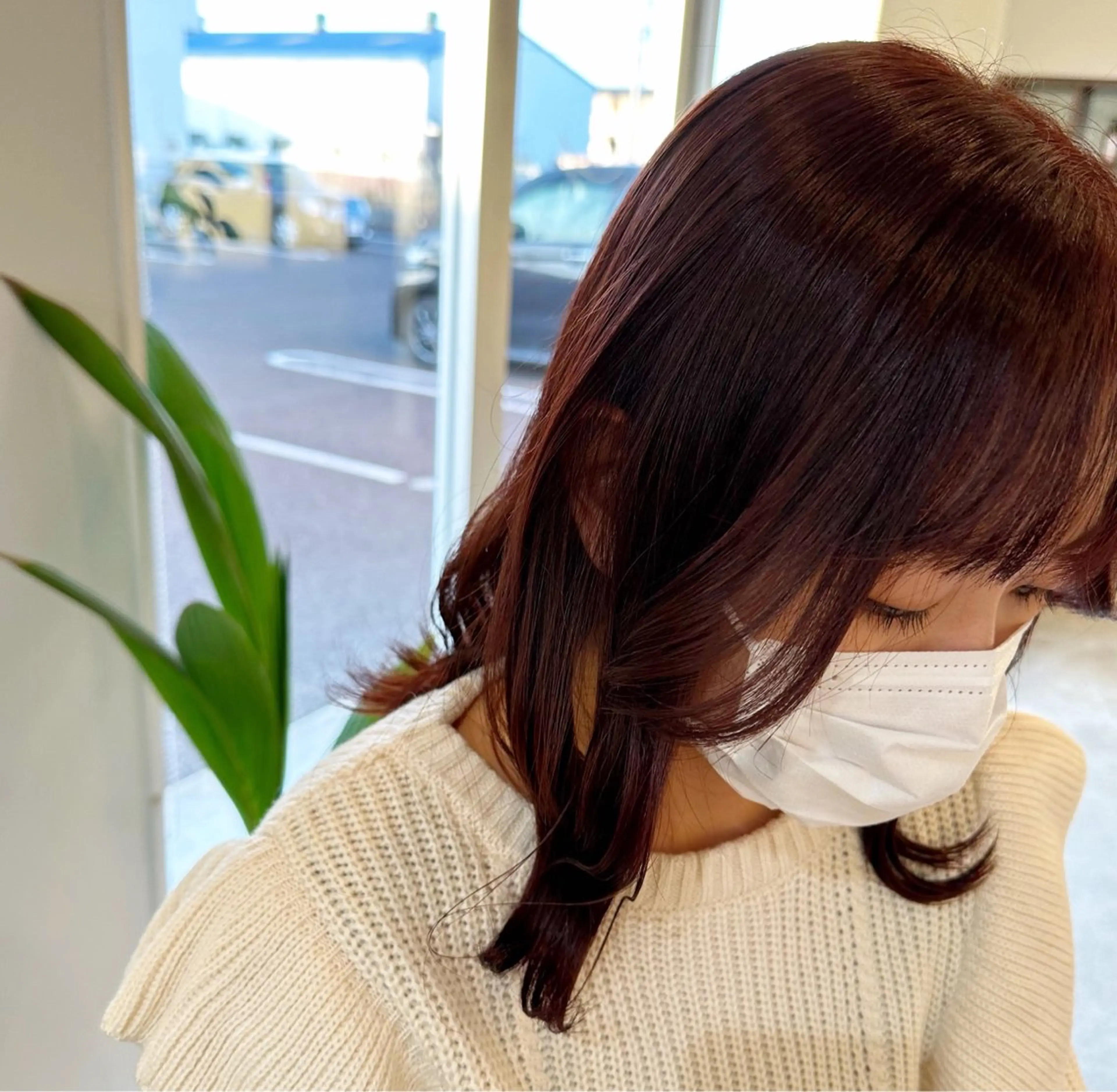 セミロング カラー ヘアカラー トリートメント akane 🐟のヘアスタイル