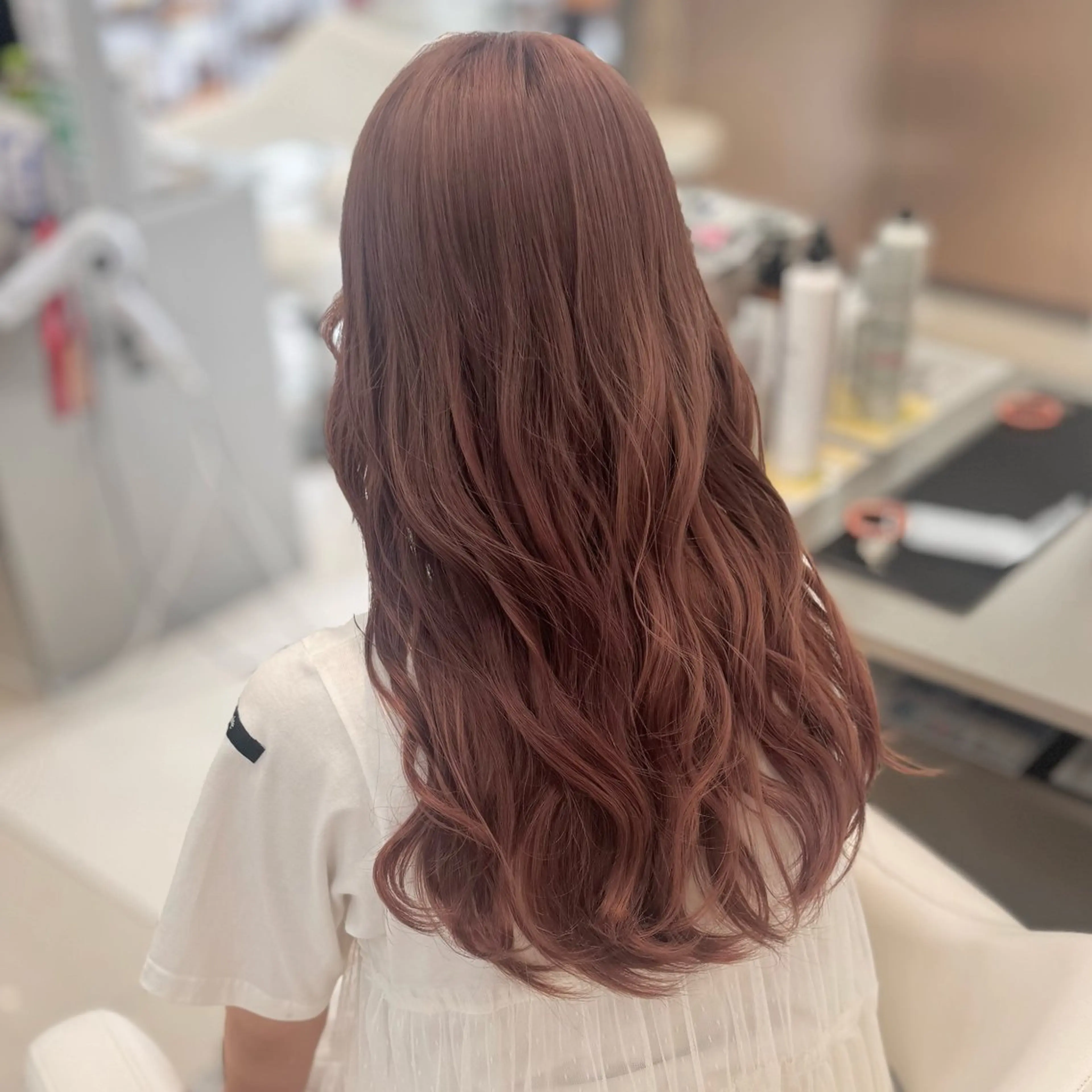 ロング カラー 暖色カラー🎀🎶 田辺 樹里のヘアスタイル