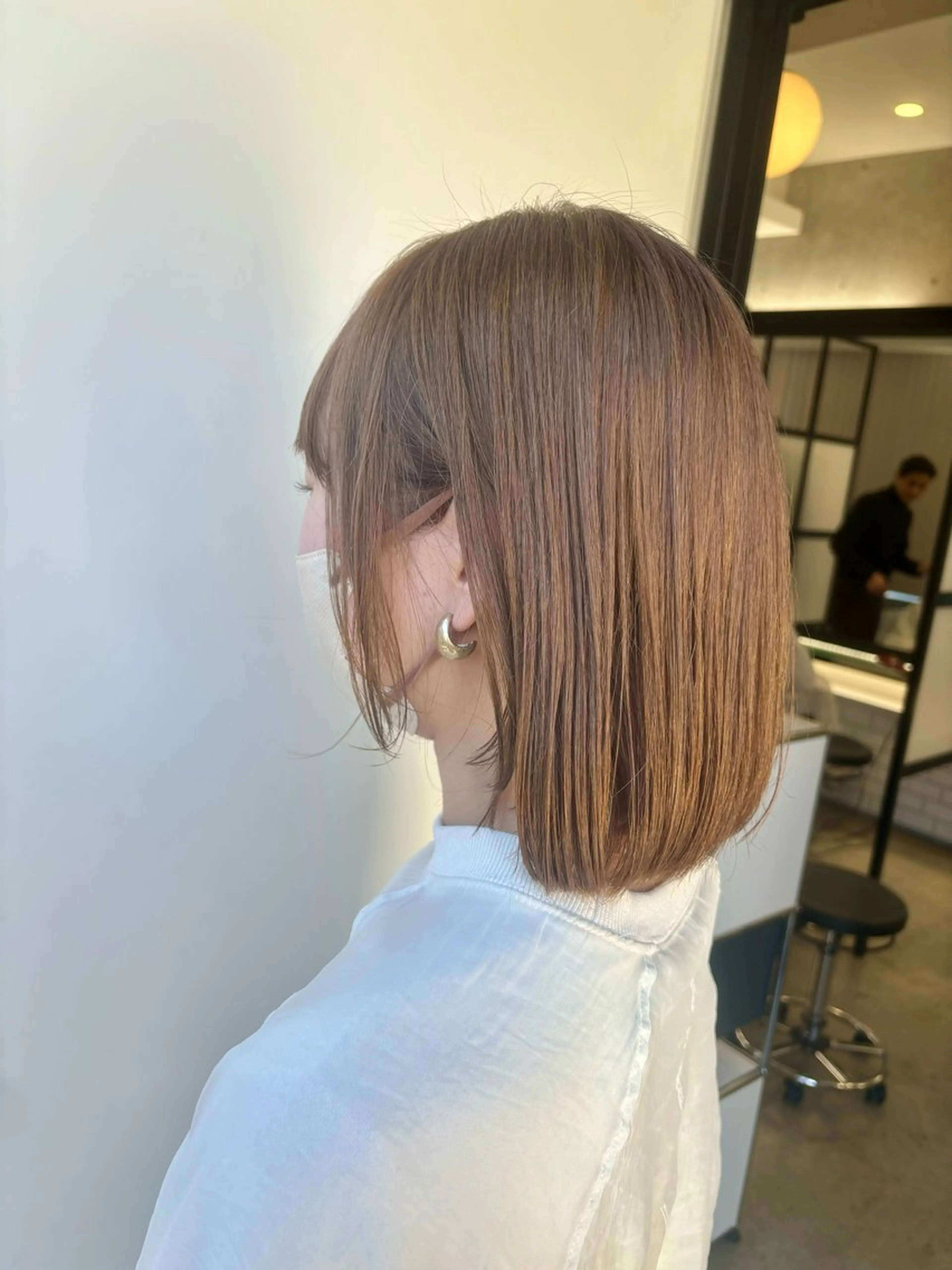 ショート カラー ベージュカラー ブリーチ ブラウンカラー ブラウンベージュ 透明感カラー カット ヘアカラー トリートメント YUTO歴9年 ベージュの透明感得意のヘアスタイル