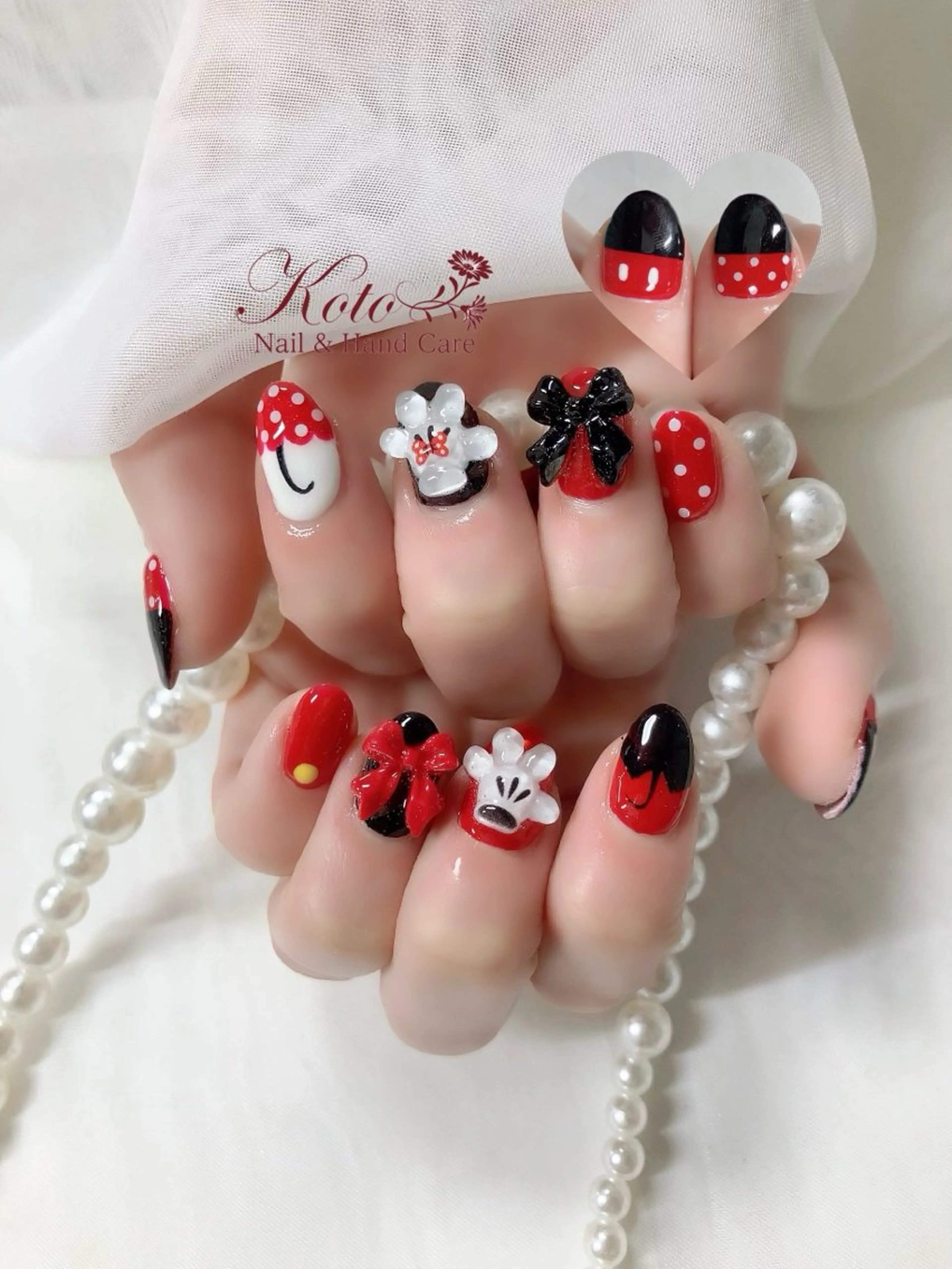 ネイル 長さ出し ジェルネイル 持ち込み ニュアンスネイル 赤色 ハンドネイル Nail Salon KOTOのネイルデザイン