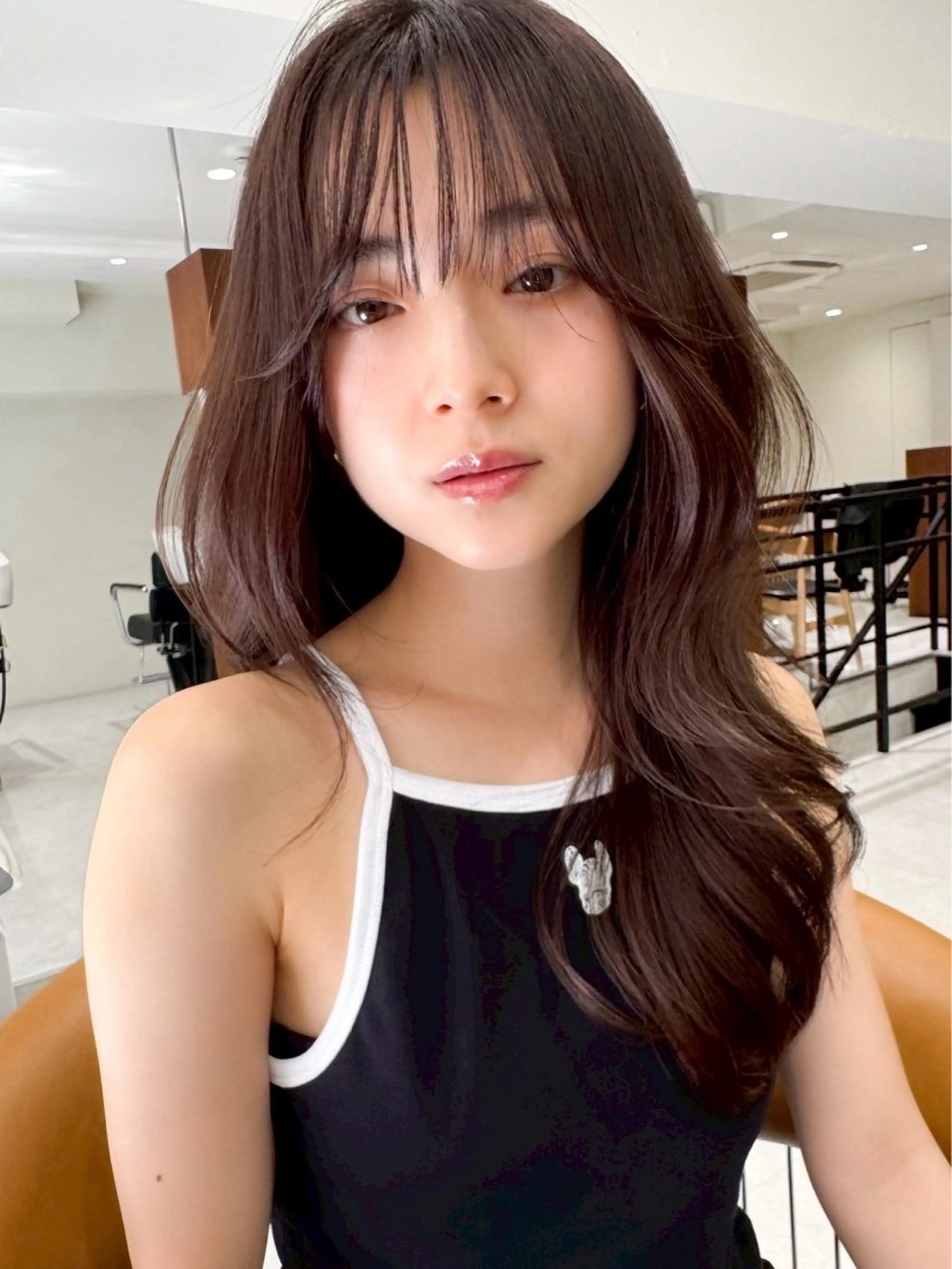 セミロング カラー 韓国風/艶カラー/ 透明感/水野啓太のヘアスタイル