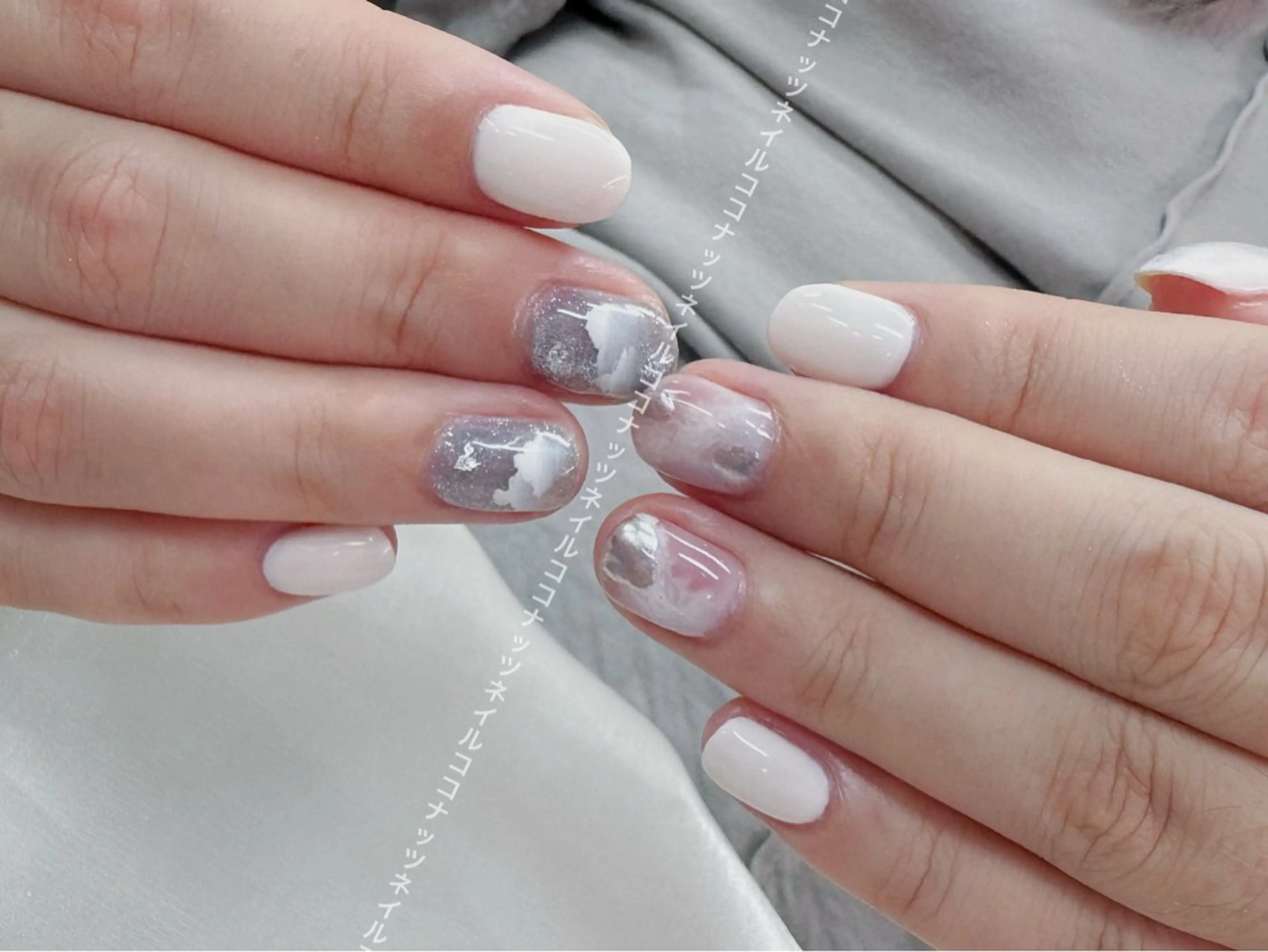 ネイル Elegant beauty ツルのネイルデザイン