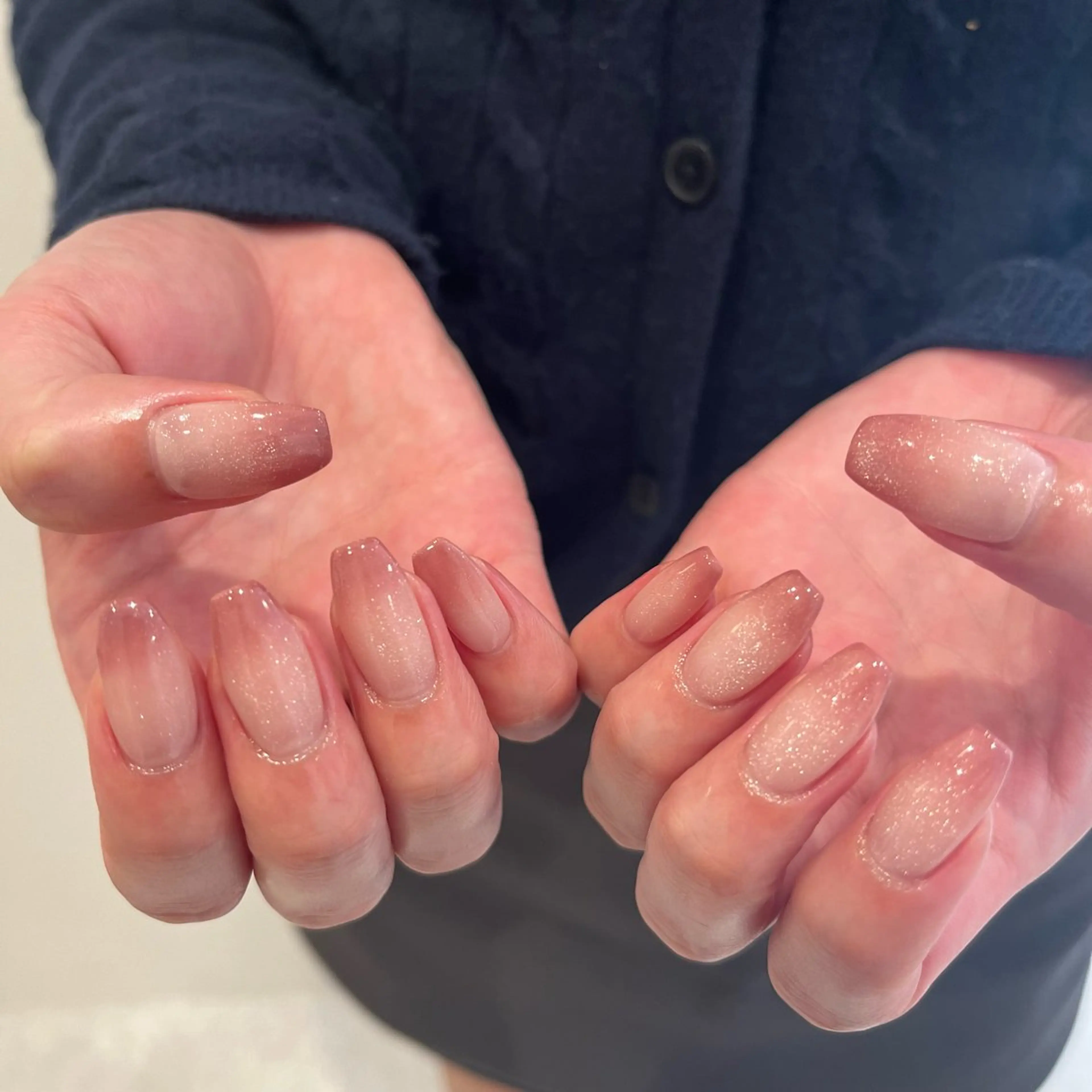 フレンチ.グラデーションネイル🍩♡（オフあり）※ミラーorオーロラ変更＋¥500の写真