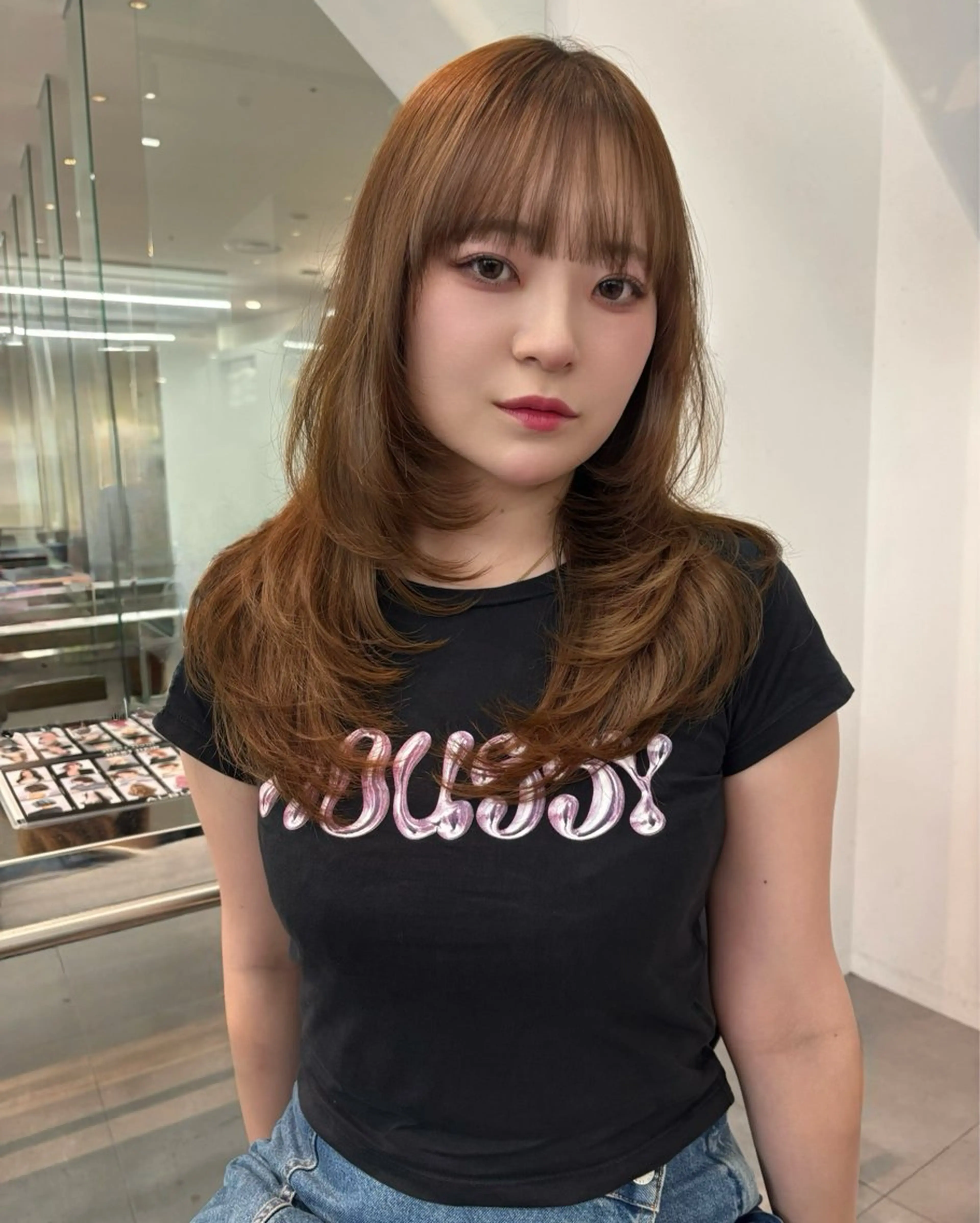 【iato指名限定クーポン】✨カット✨+🕊️透明感カラー🕊️+うる艶トリートメント+ヘッドスパの写真