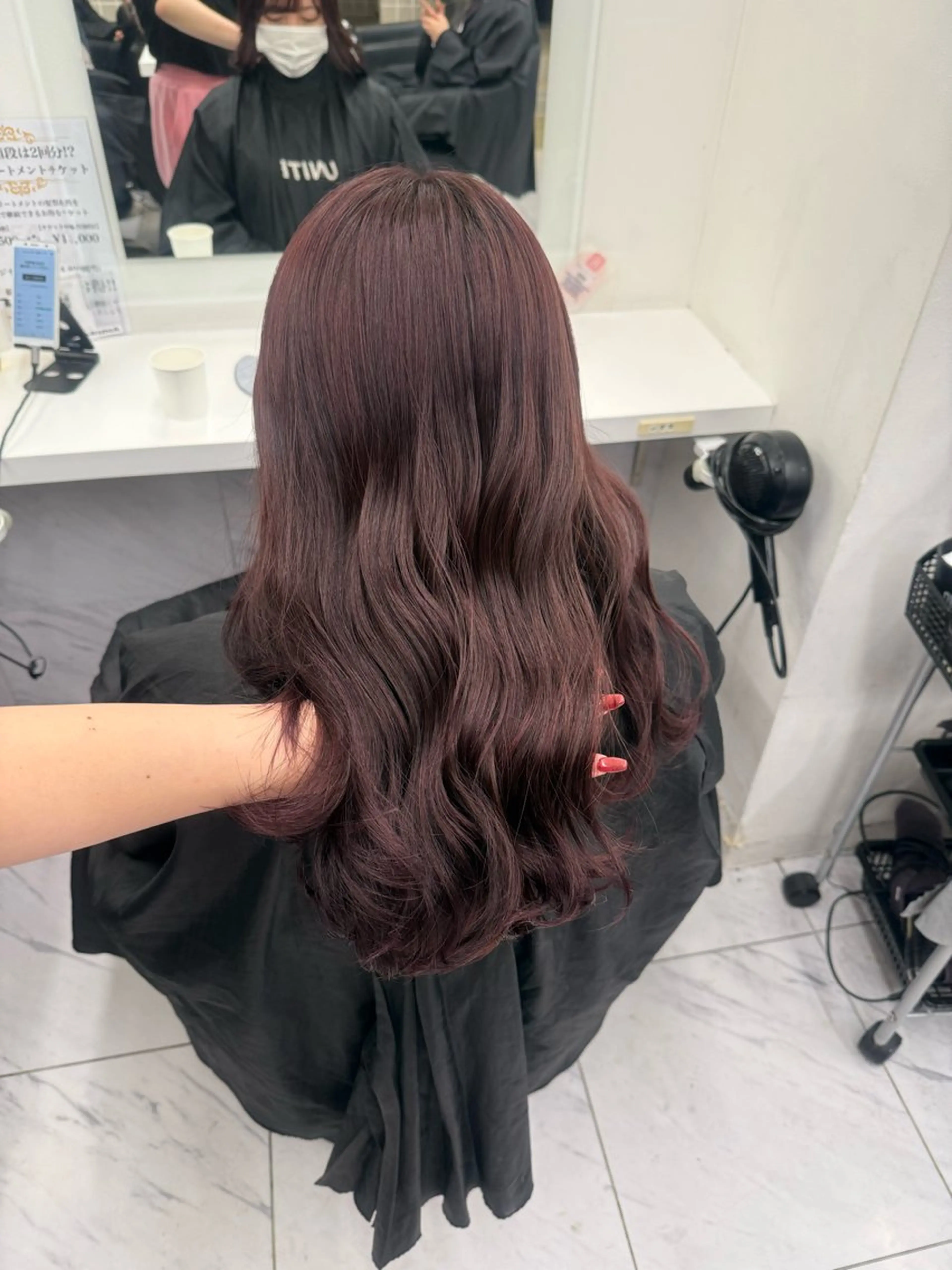 ロング カラー ヘアアレンジ 💗暖色特化ピンク/ 赤髪💗HARUNAのヘアスタイル