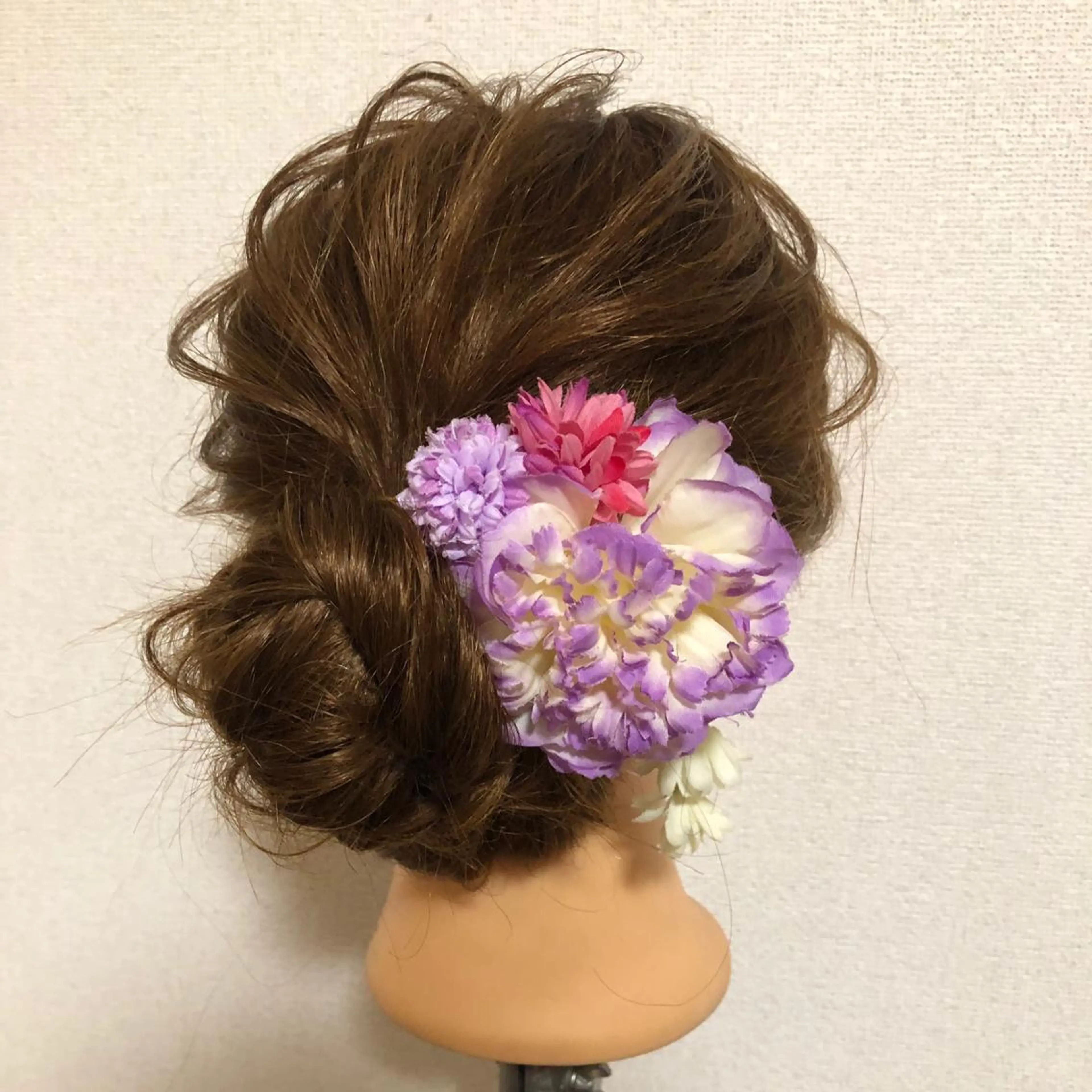セミロング 浴衣 💖透明感カラー💖 坂本万由子のヘアスタイル