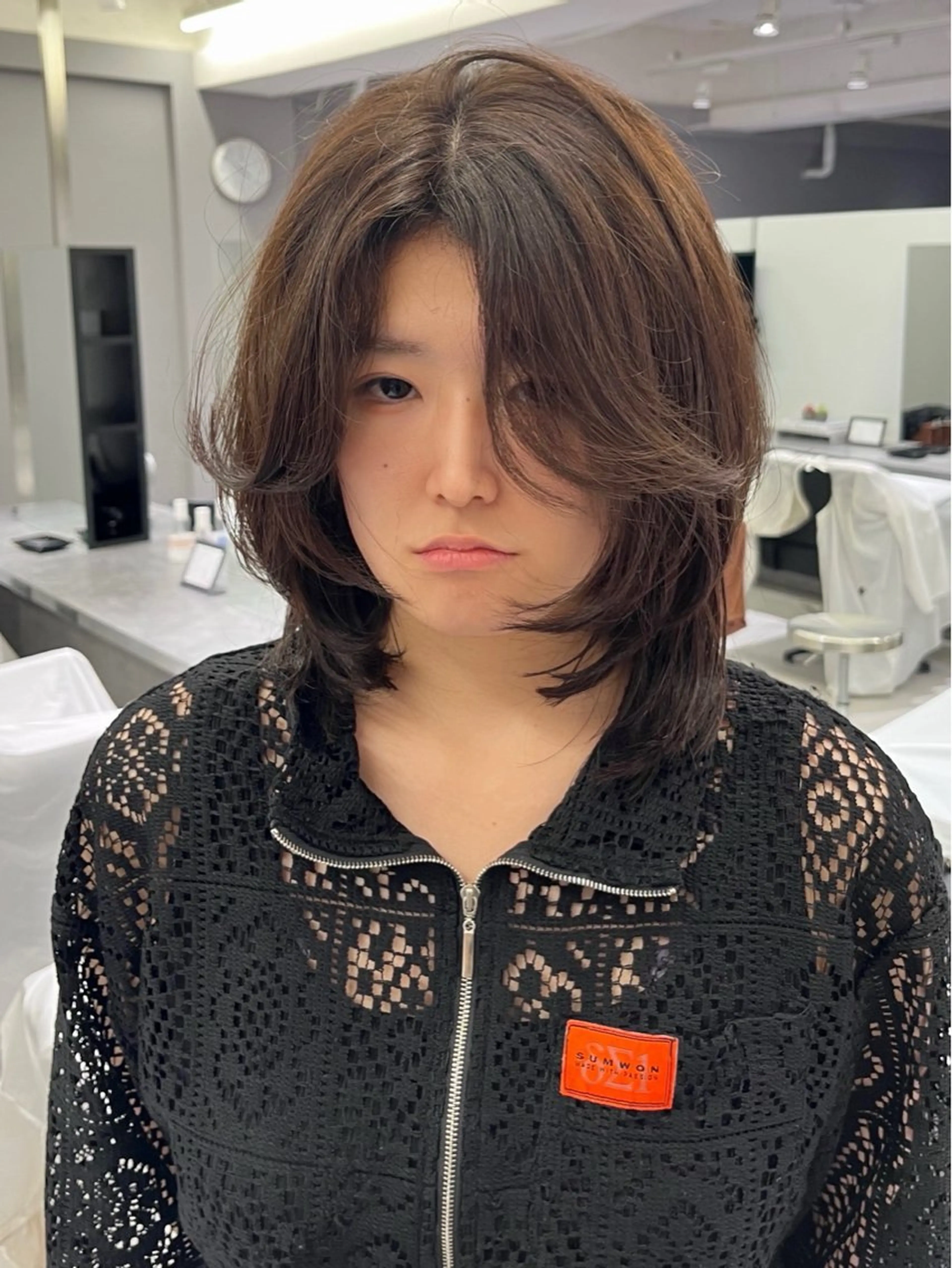 ミディアム 村上 海成のヘアスタイル