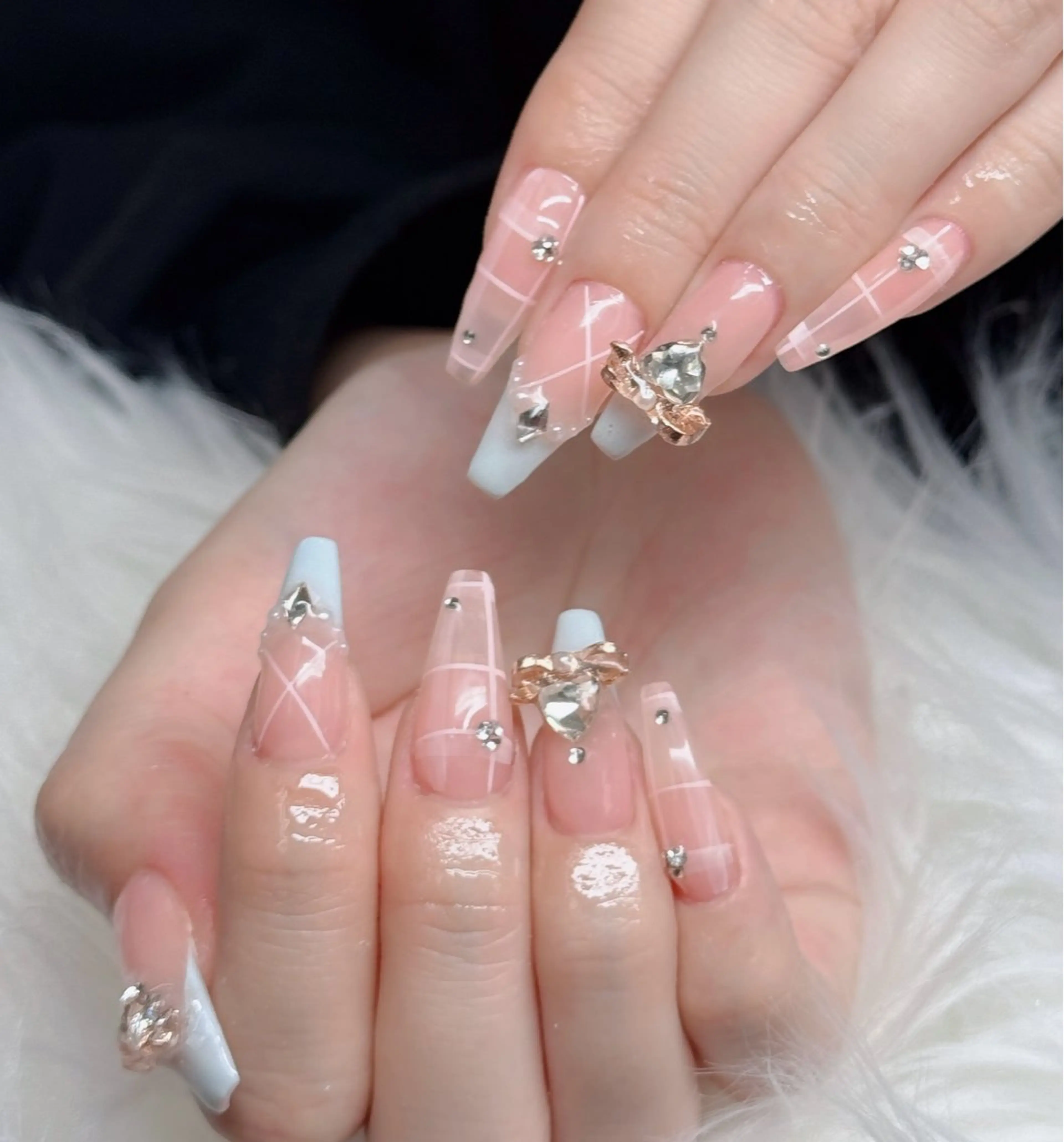 ネイル アートネイル 韓国ネイル 持ち込み ワンホンネイル ハンドネイル Lenie Nail Salonのネイルデザイン