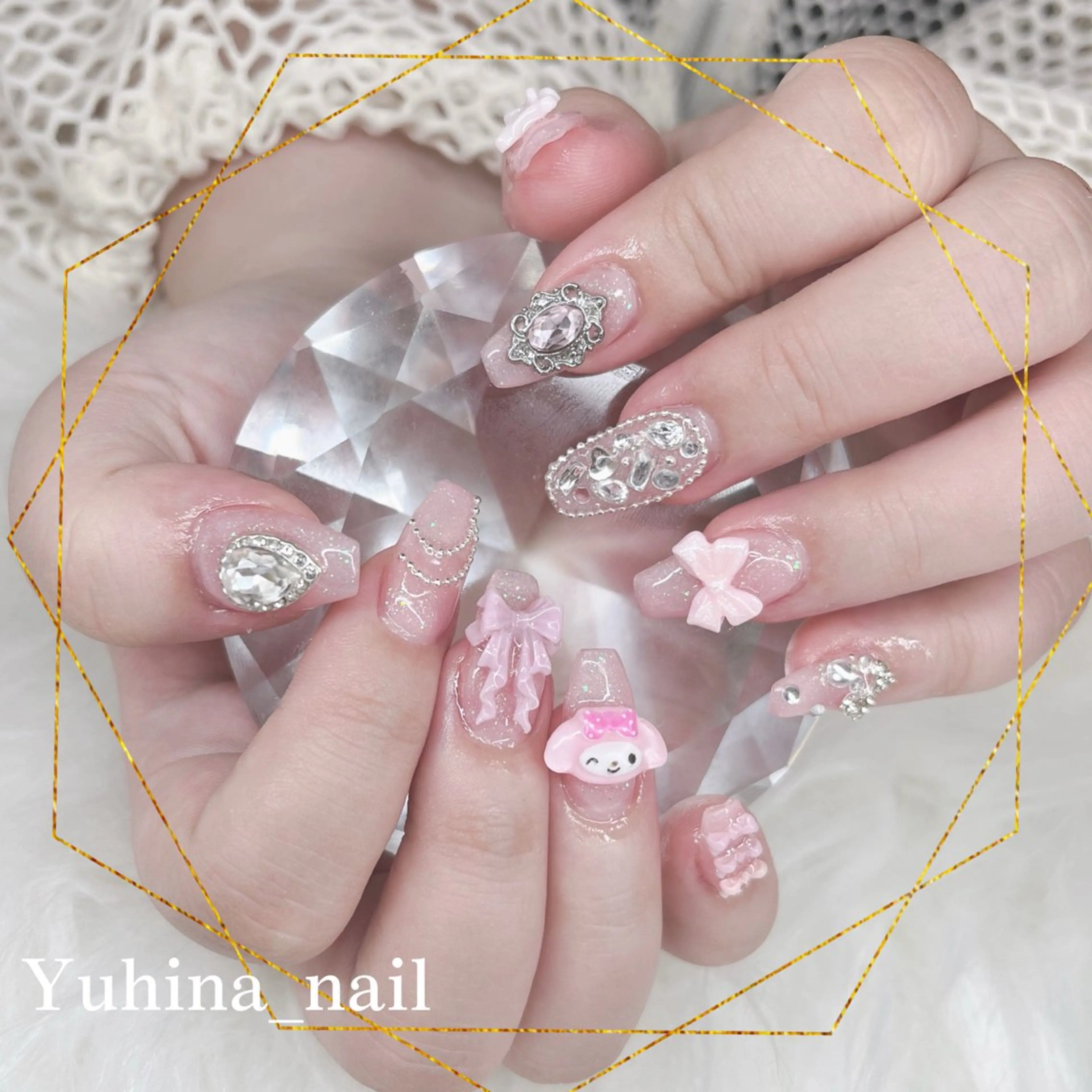ネイル ハンドネイル Yuhina _nail‪ෆ‪.*のネイルデザイン