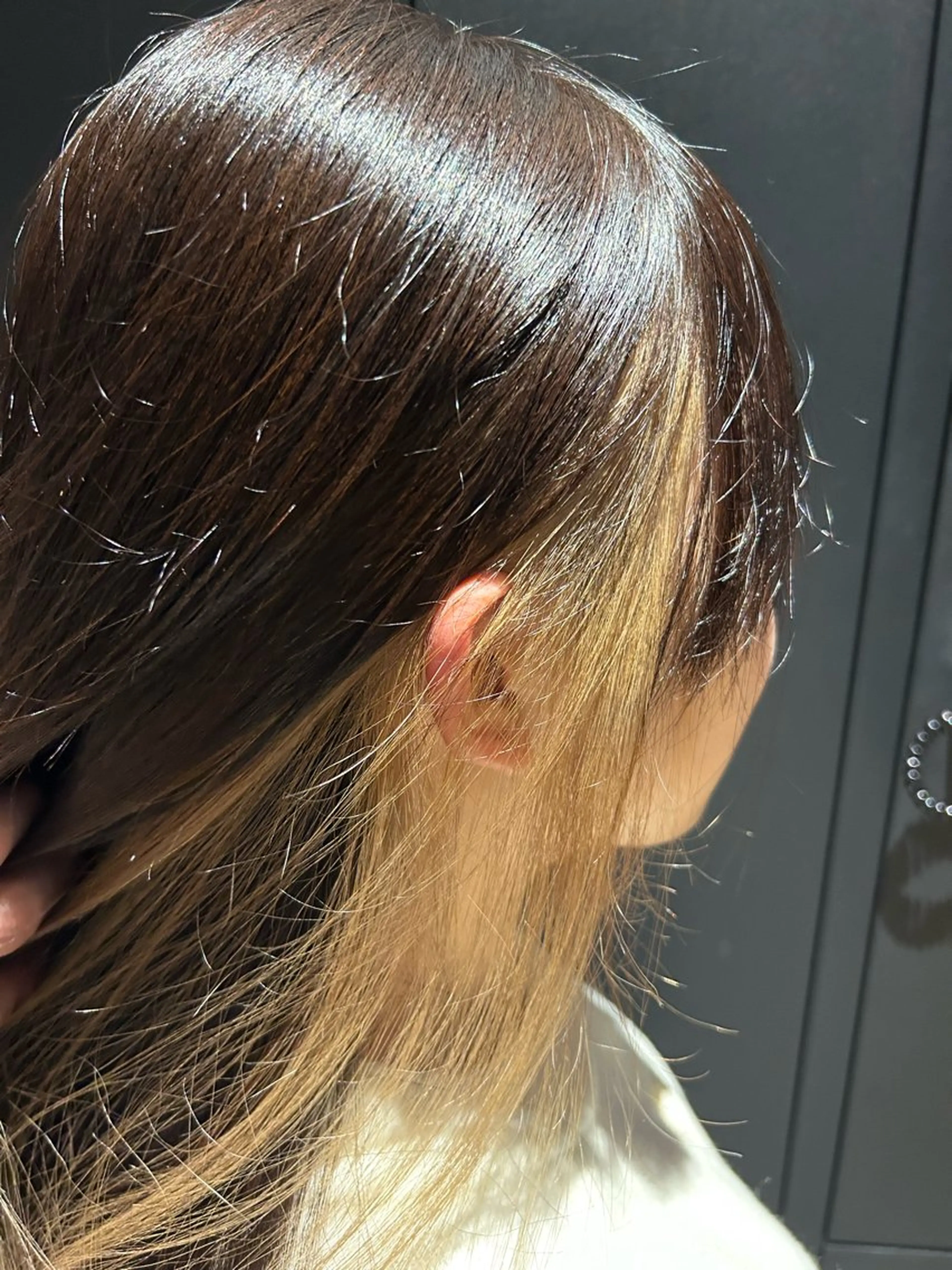 セミロング カラー ベージュカラー インナーカラー インナーカラー ✂️櫻井海星のヘアスタイル