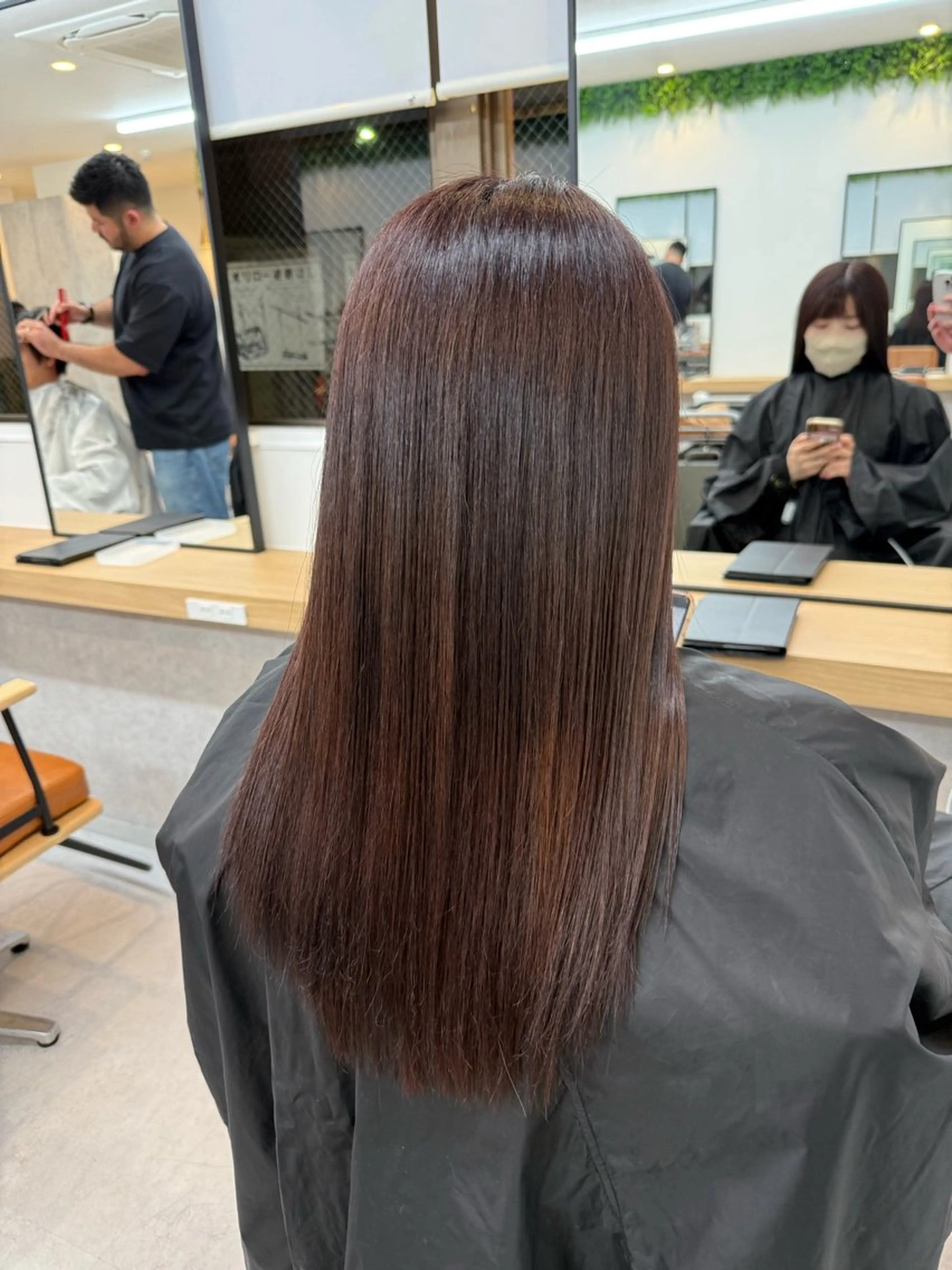 ミディアム カラー ブラウンカラー ラベンダーカラー ラベンダーブラウン グランジュ京橋店所属・石田 頌のヘアスタイル