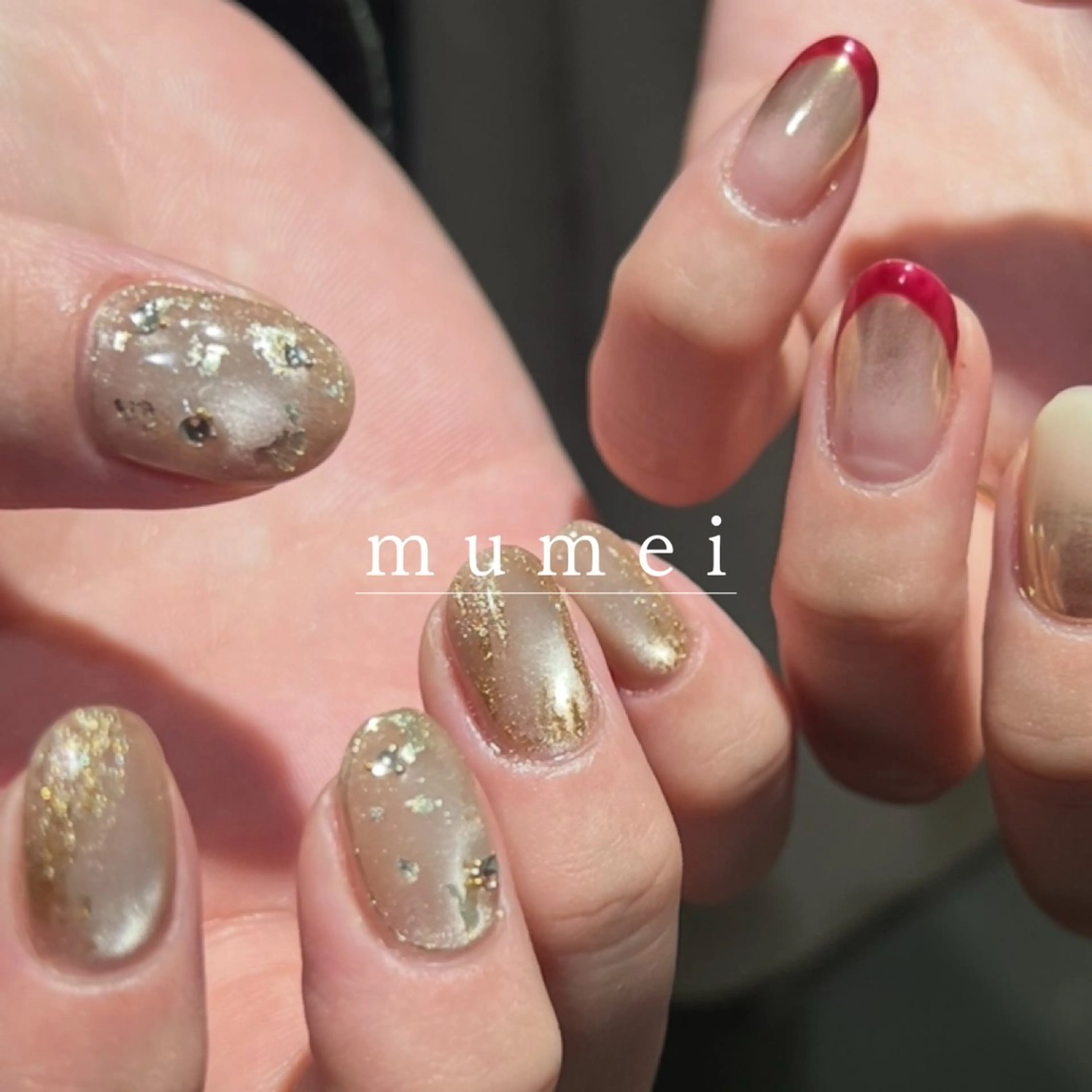 ネイル マグネットネイル ミラーネイル ハンドネイル munei _ NATSUMIのネイルデザイン