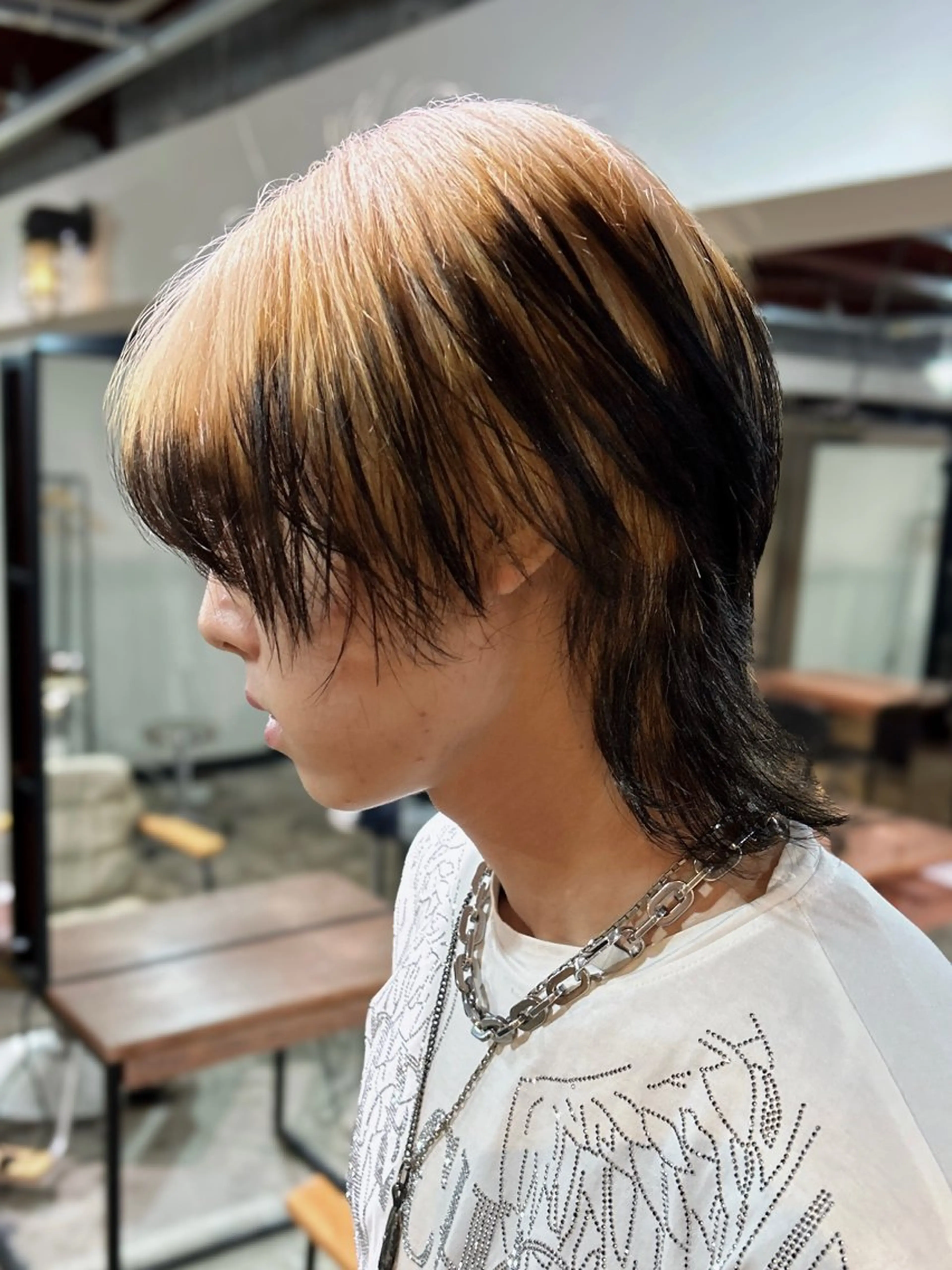 ショート カラー メンズ カット ヘアカラー トリートメント レイヤーカット/艶 カラー/SHISEIのヘアスタイル
