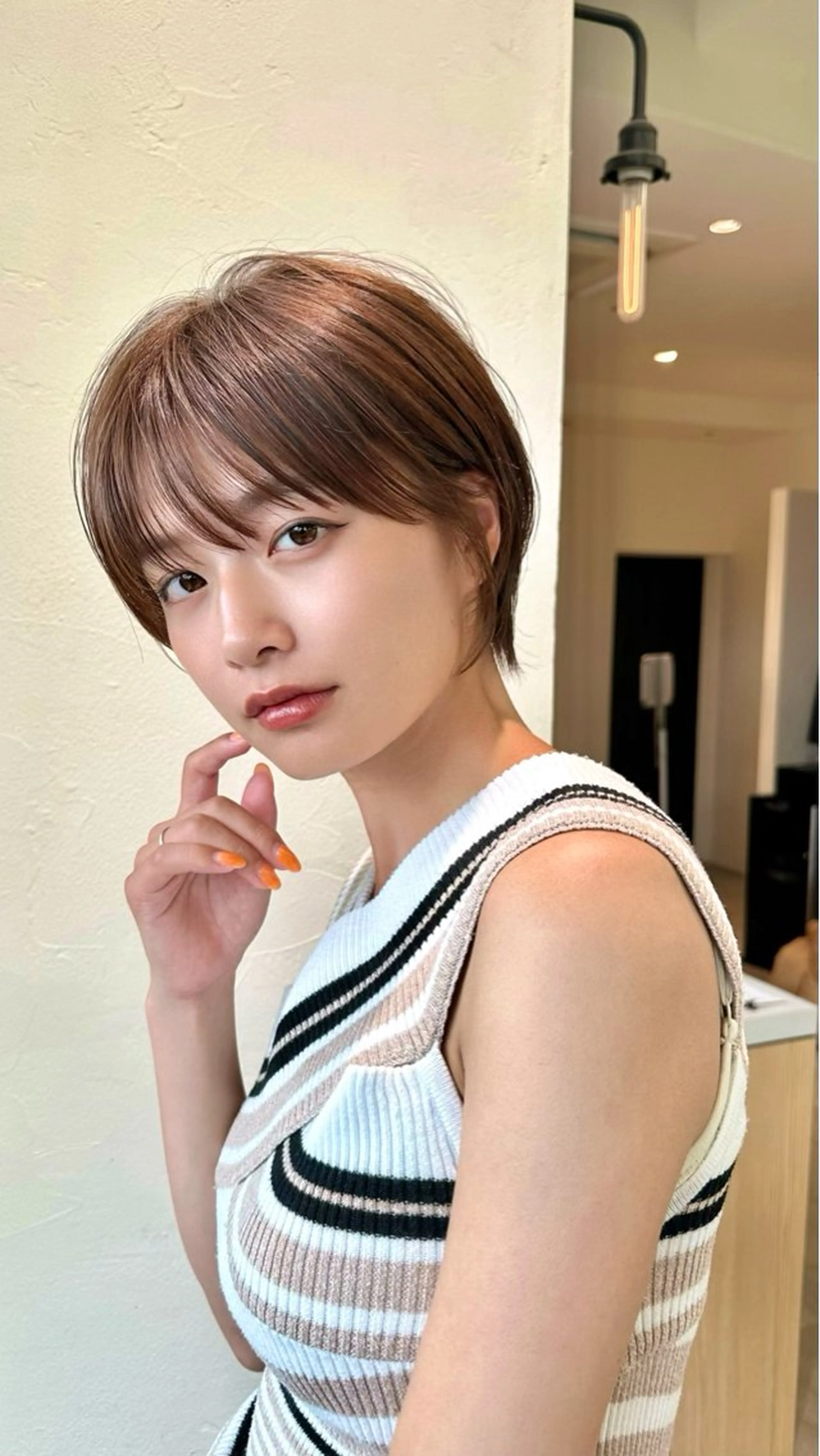 ショート ケアブリーチ✖️ 似合わせショート✨のヘアスタイル
