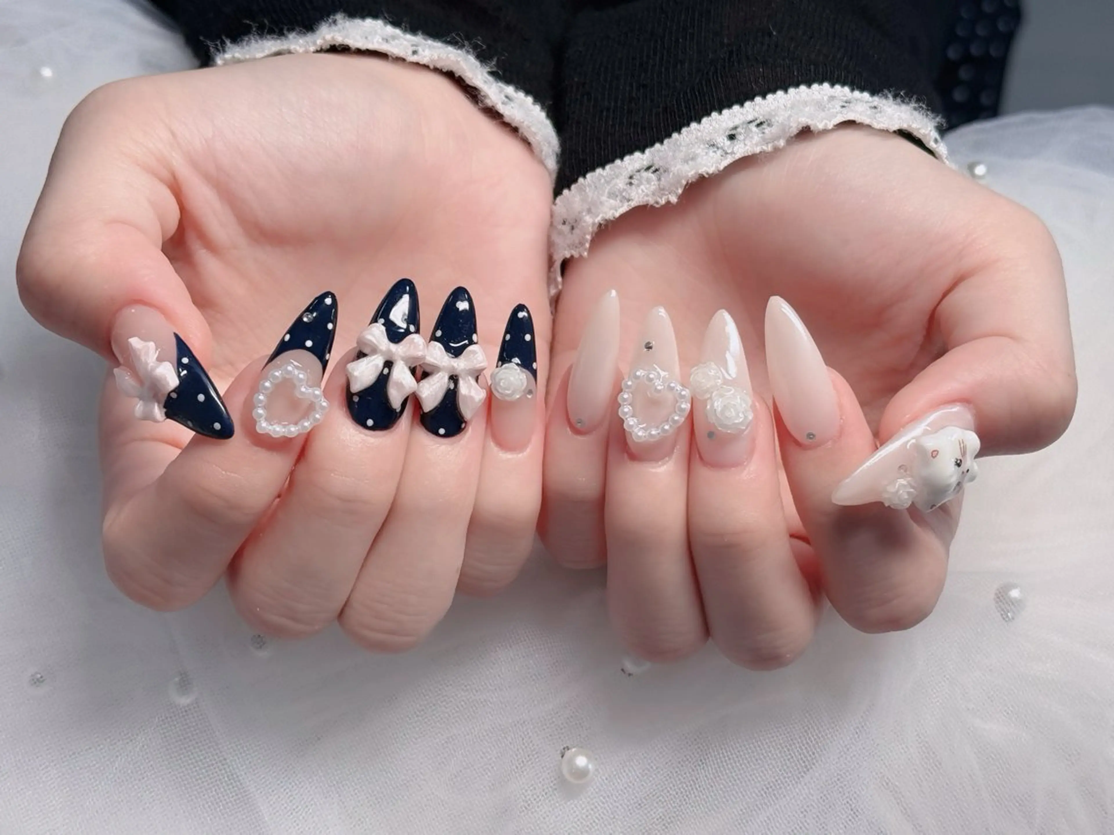 ネイル アートネイル 成人式 ジェルネイル ニュアンスネイル 夏ネイル ハンドネイル H.baby Nai Salon所属・neco H.babynailのネイルデザイン