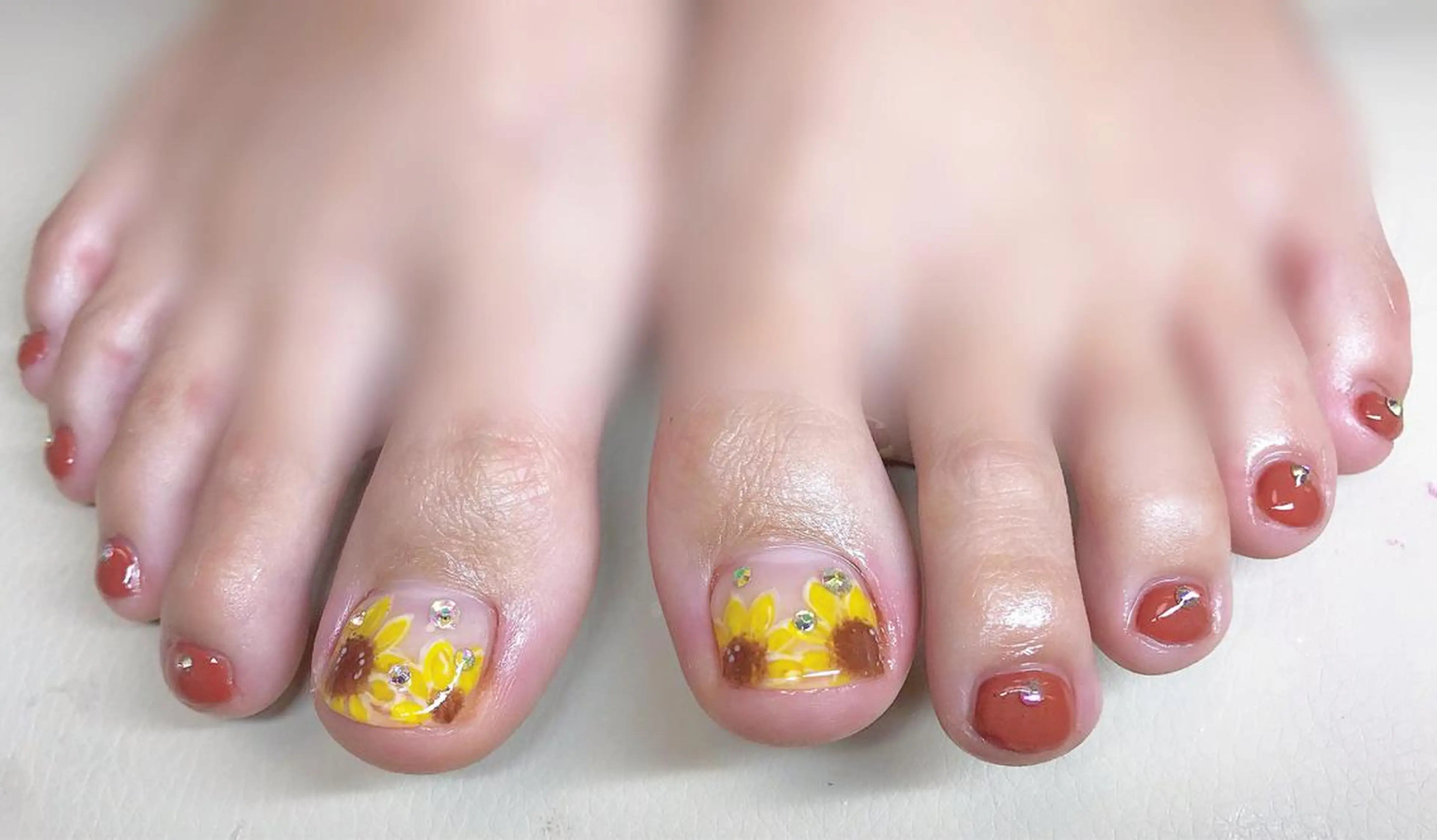 【オフなし】学生限定🌼フット親指アートの写真