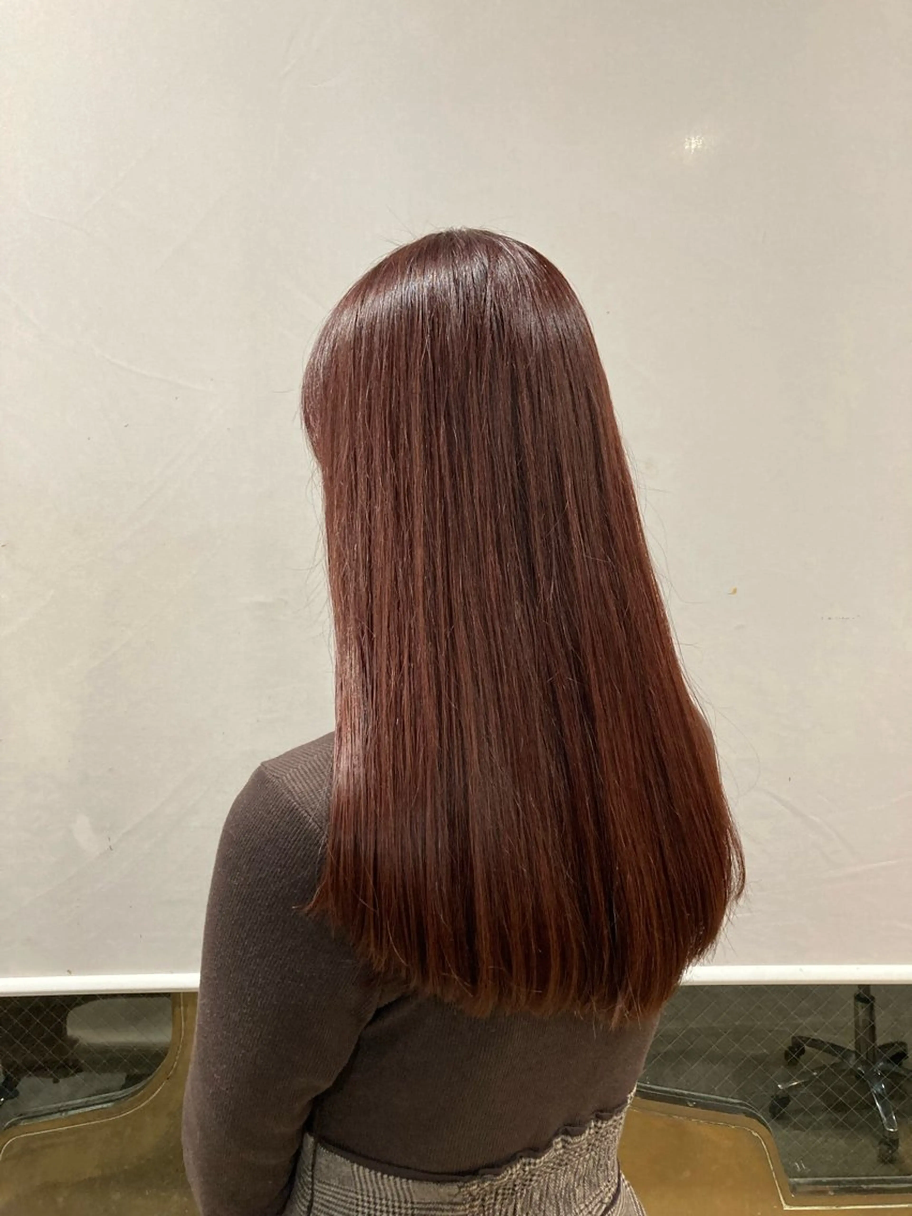 ミディアム カラー パーマ ヘアアレンジ ヘアカラー トリートメント くびれボブ/艶カラー /髪質改善🌷喜美花のヘアスタイル