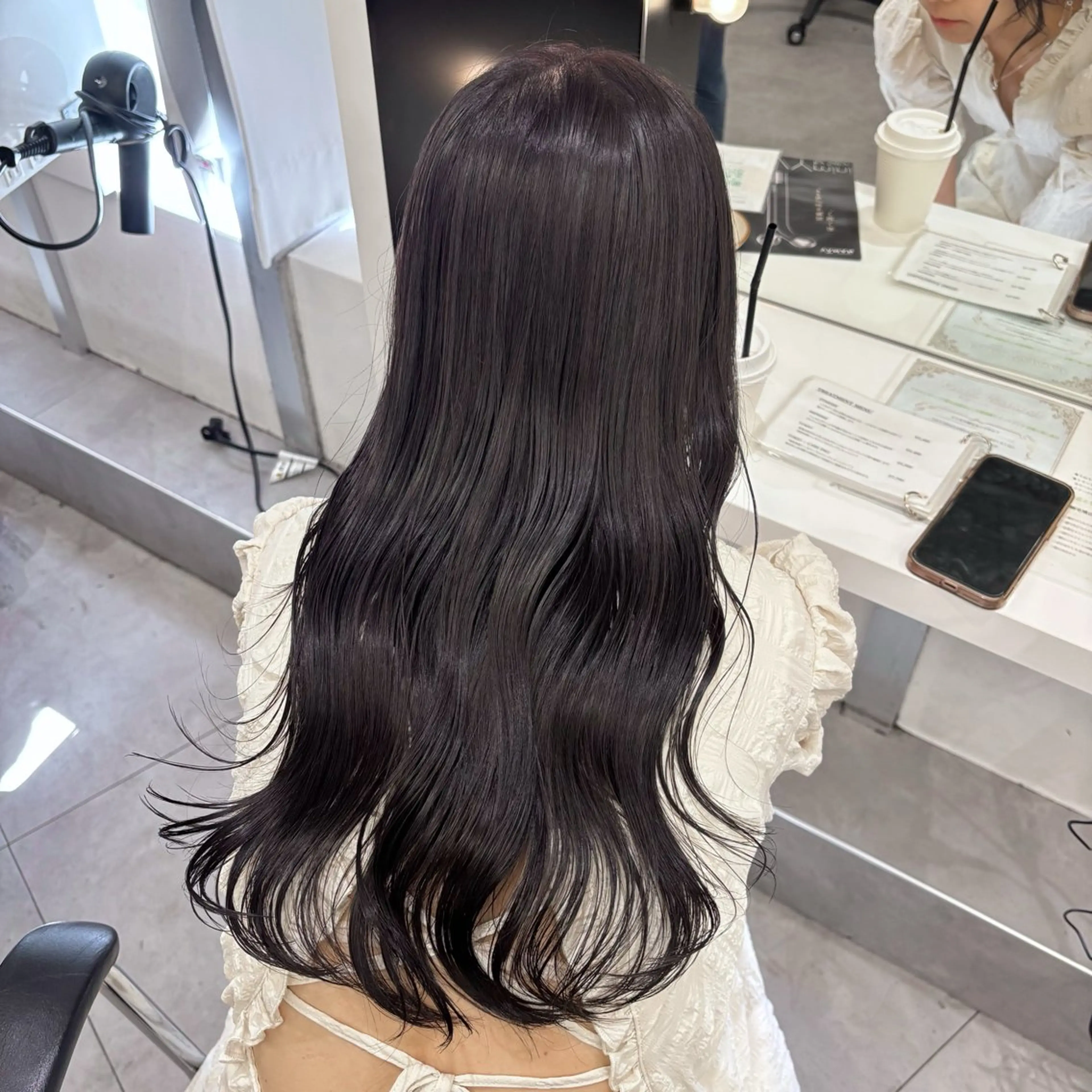 セミロング カラー カット ヘアカラー トリートメント akiho/透明感 カラー/グレージュのヘアスタイル