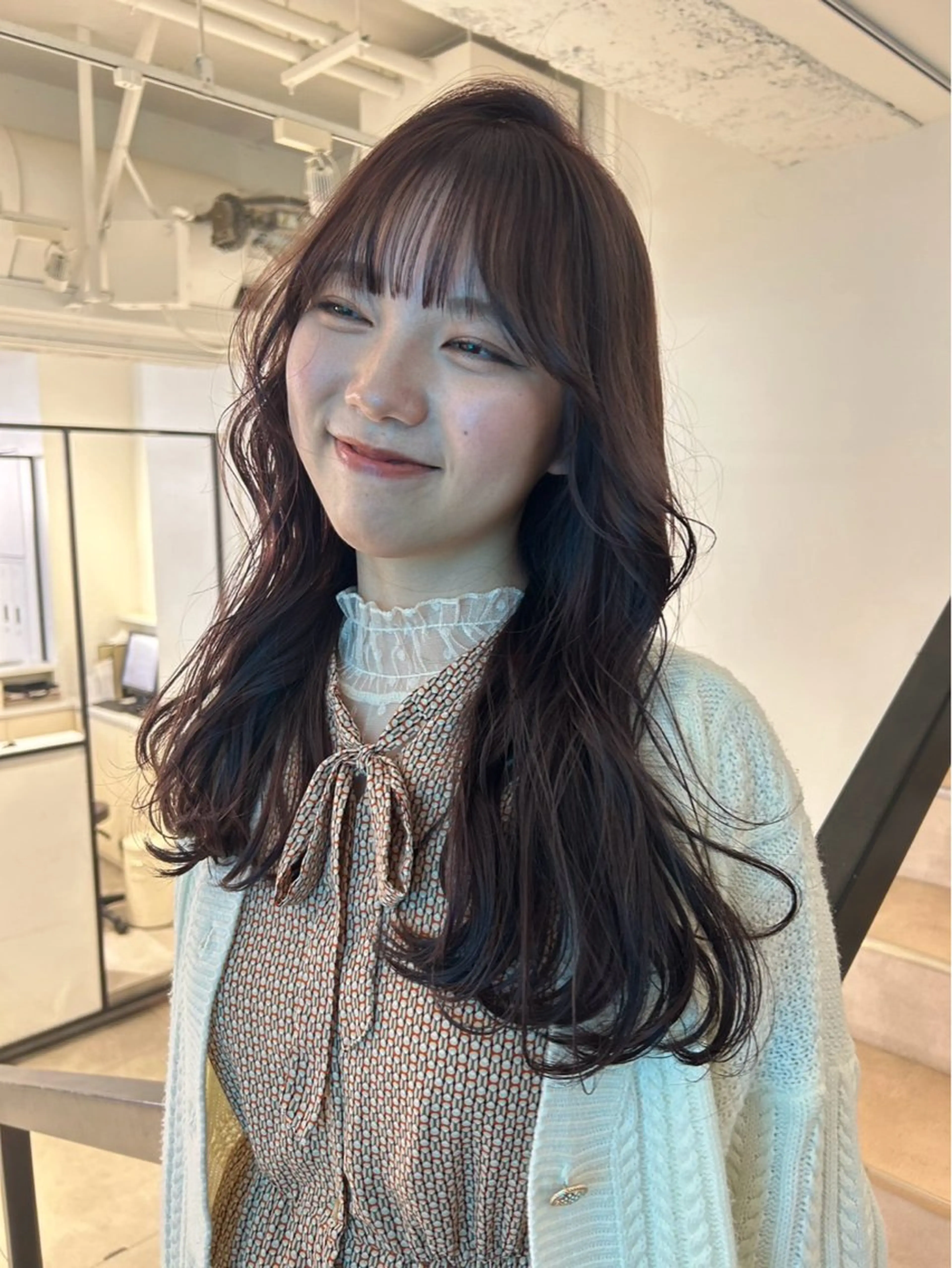 カラー 暖色カラー/ ネイル momo🍀☆*:°のヘアスタイル
