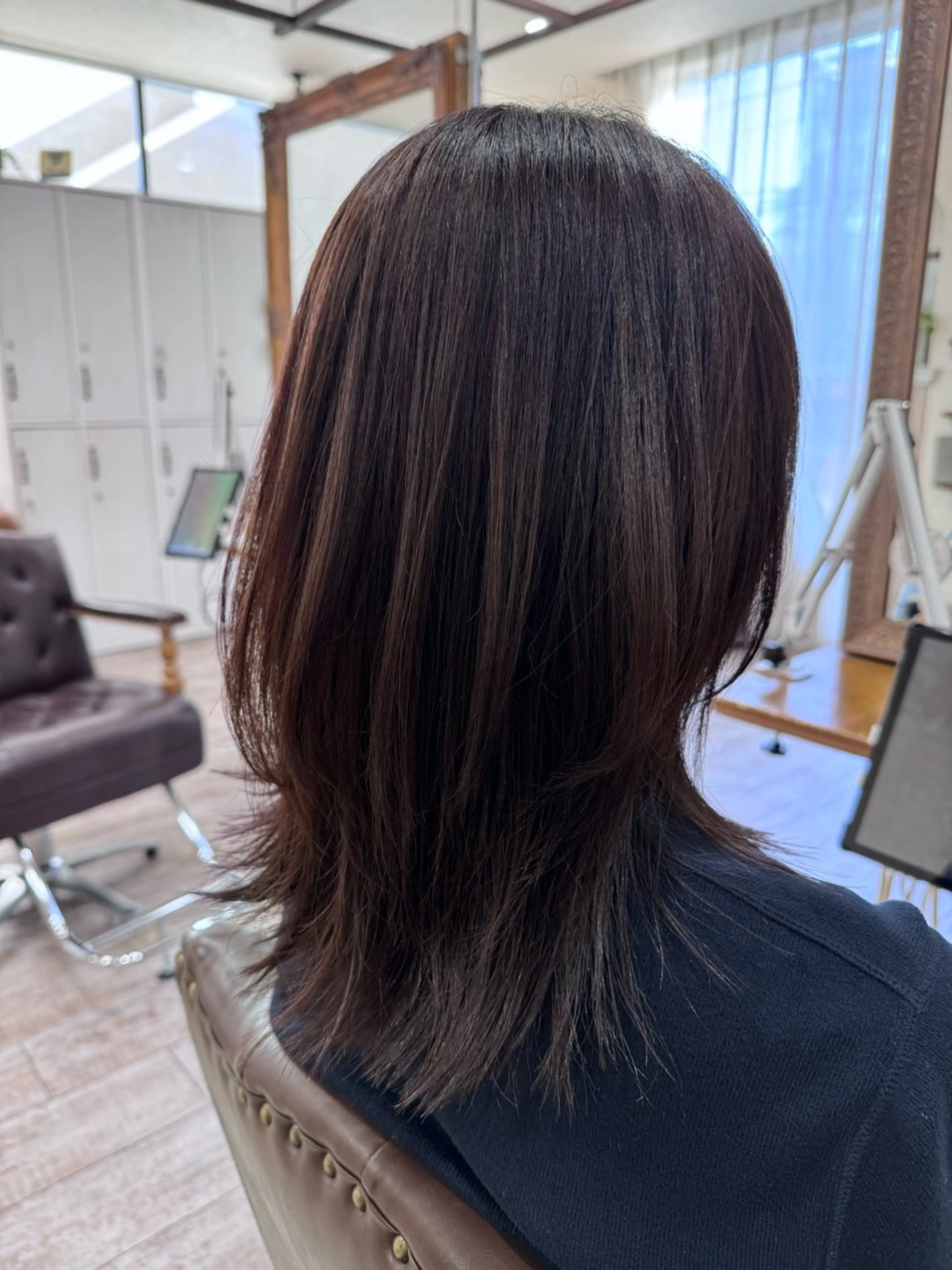 ロング カラー ロング トリートメント ウルフカット カット ヘアカラー トリートメント noble店長 松本　拓也▶◀*.のヘアスタイル
