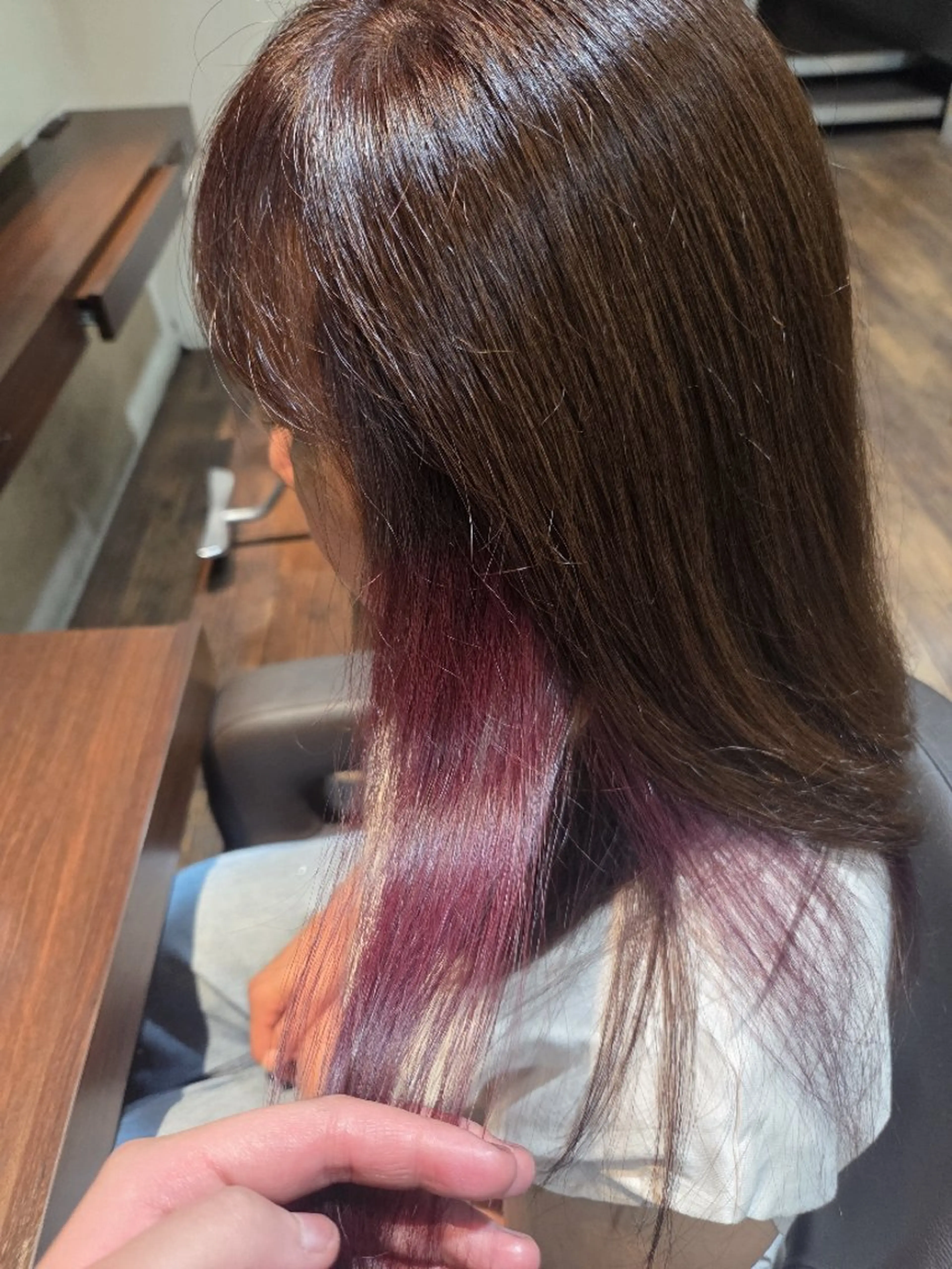 セミロング ヘアカラー Art hair RIDE石山店所属・杉本 小夜のヘアスタイル