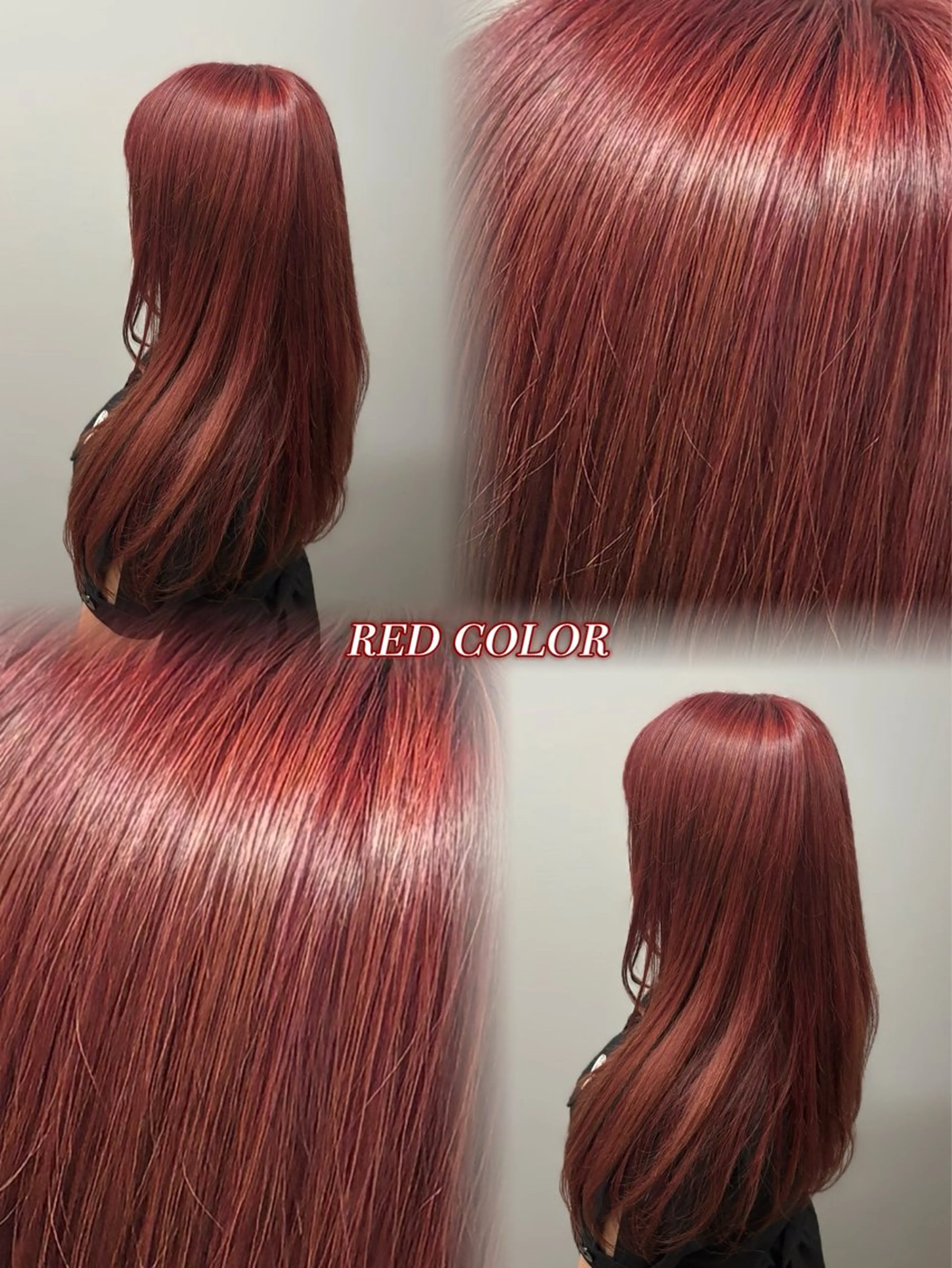 ロング カラー ブリーチ レッドカラー ヘアカラー COTAN所属・ナカジ /暖色カラーのヘアスタイル