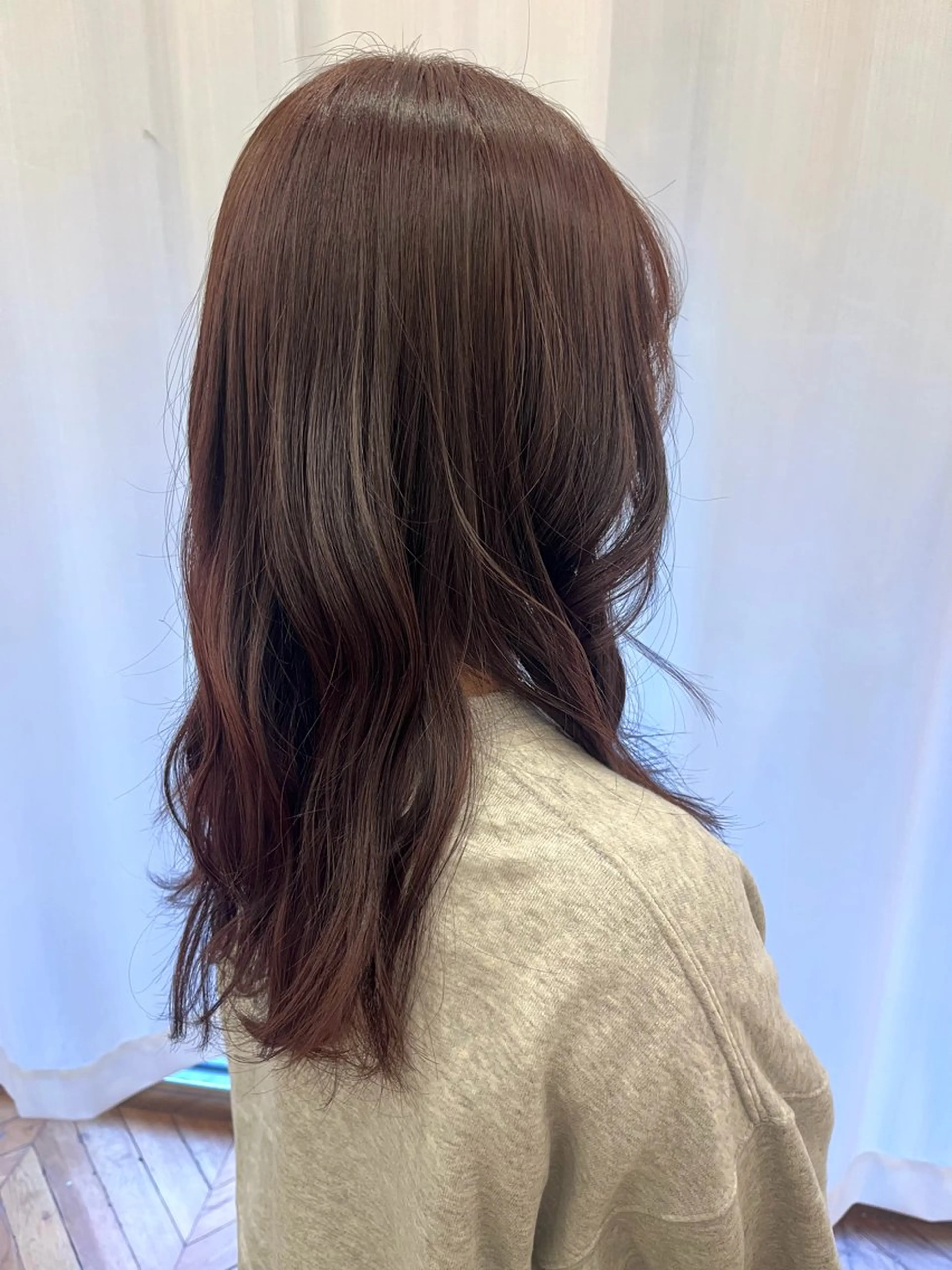 カラー ブラウンカラー ピンクカラー ヘアカラー 梶原 美保のヘアスタイル