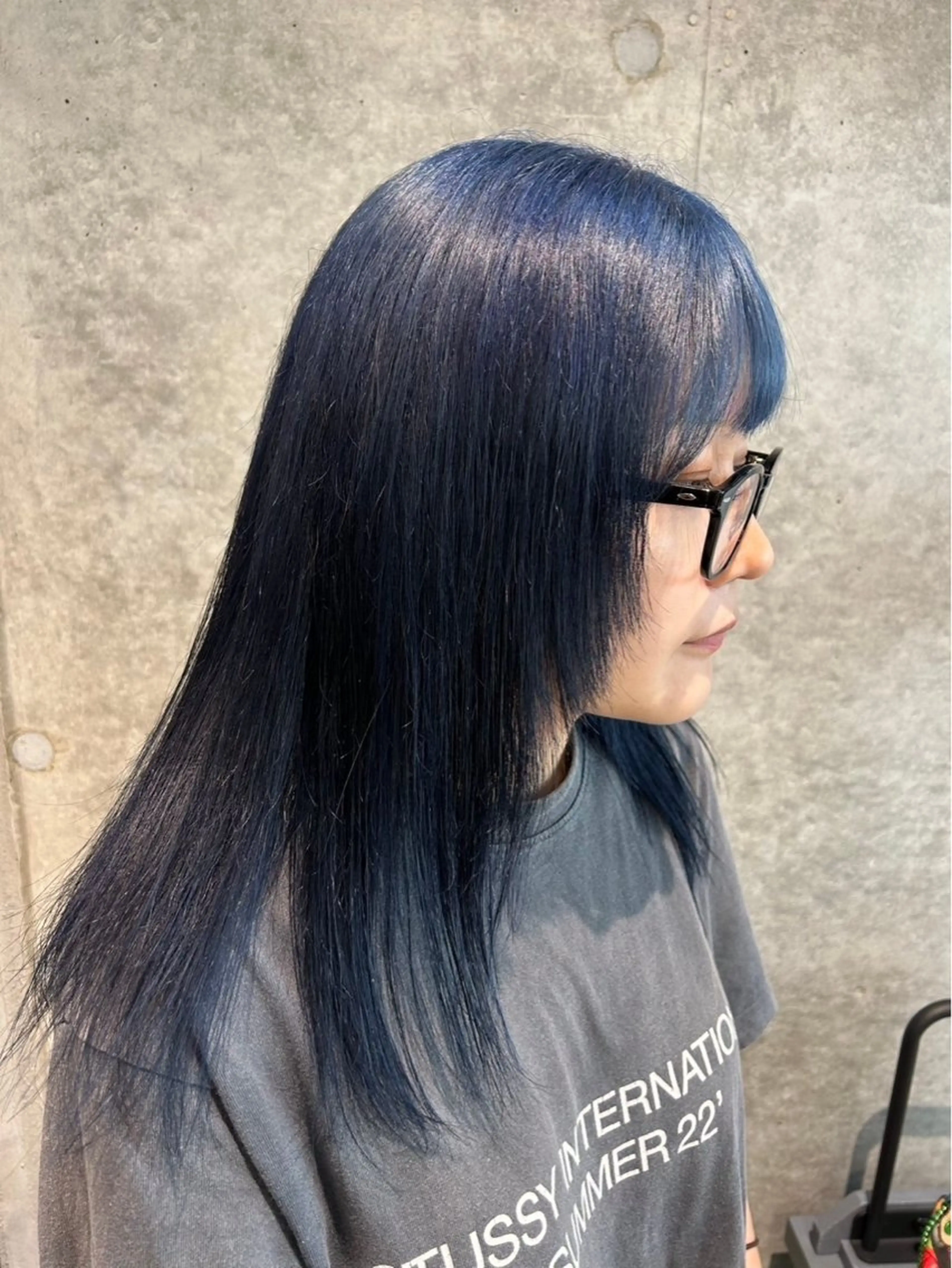 【ブリーチ無し】寒色カラー💙の写真