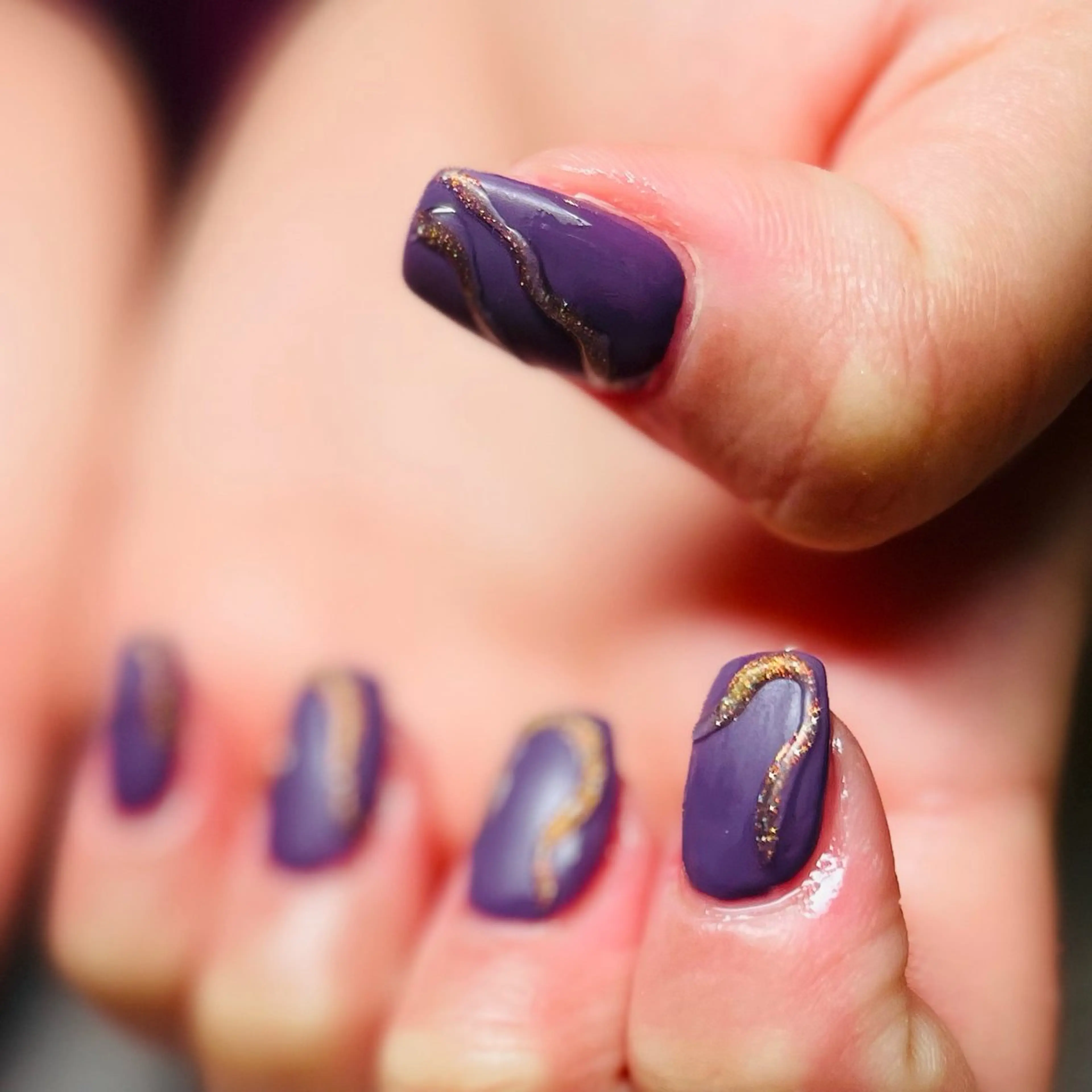 ネイル ハロウィン マットネイル ワンカラーネイル オレンジ nailオーデリー 名東高針店のネイルデザイン