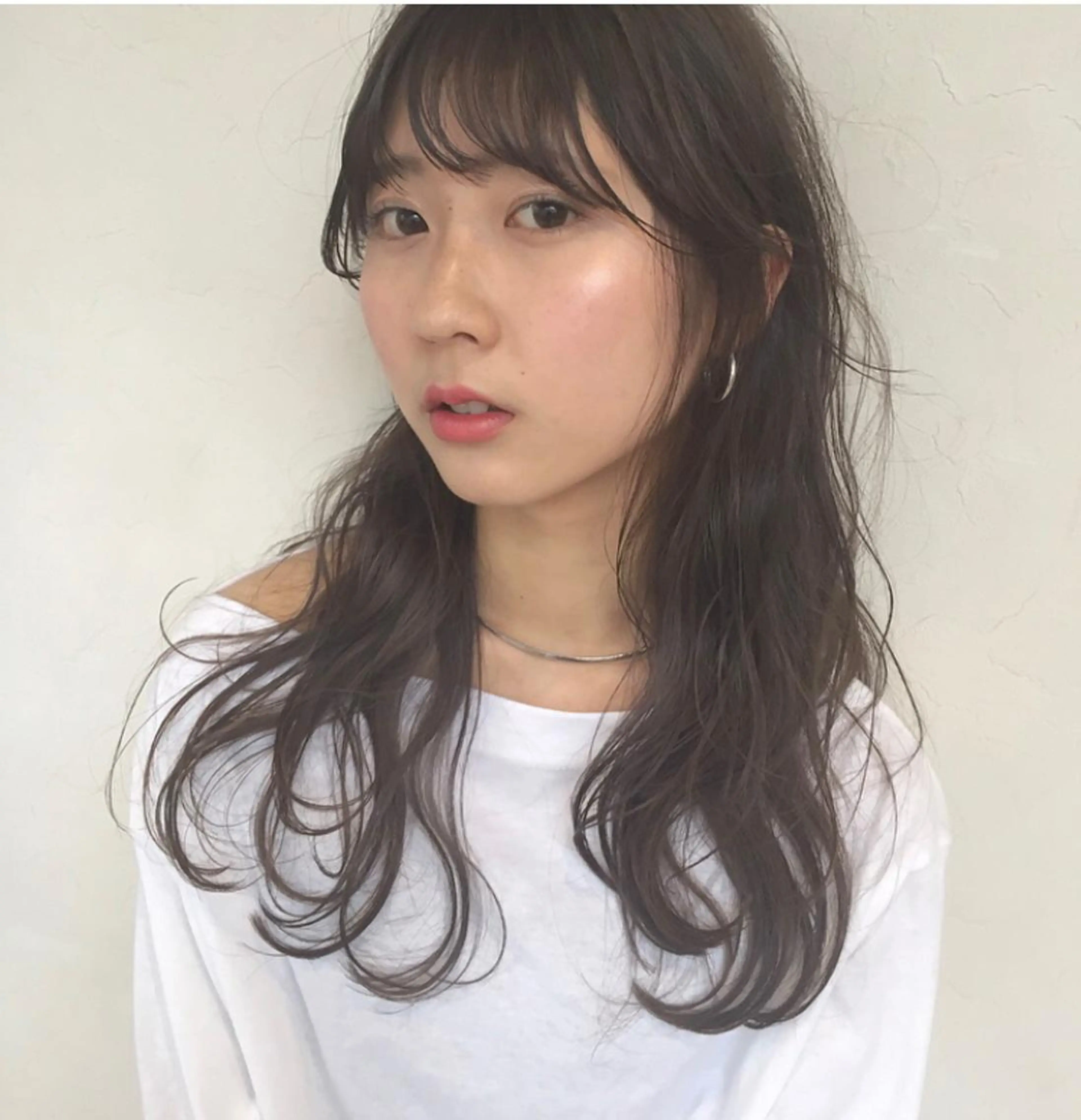 セミロング カラー nakahara madokaのヘアスタイル