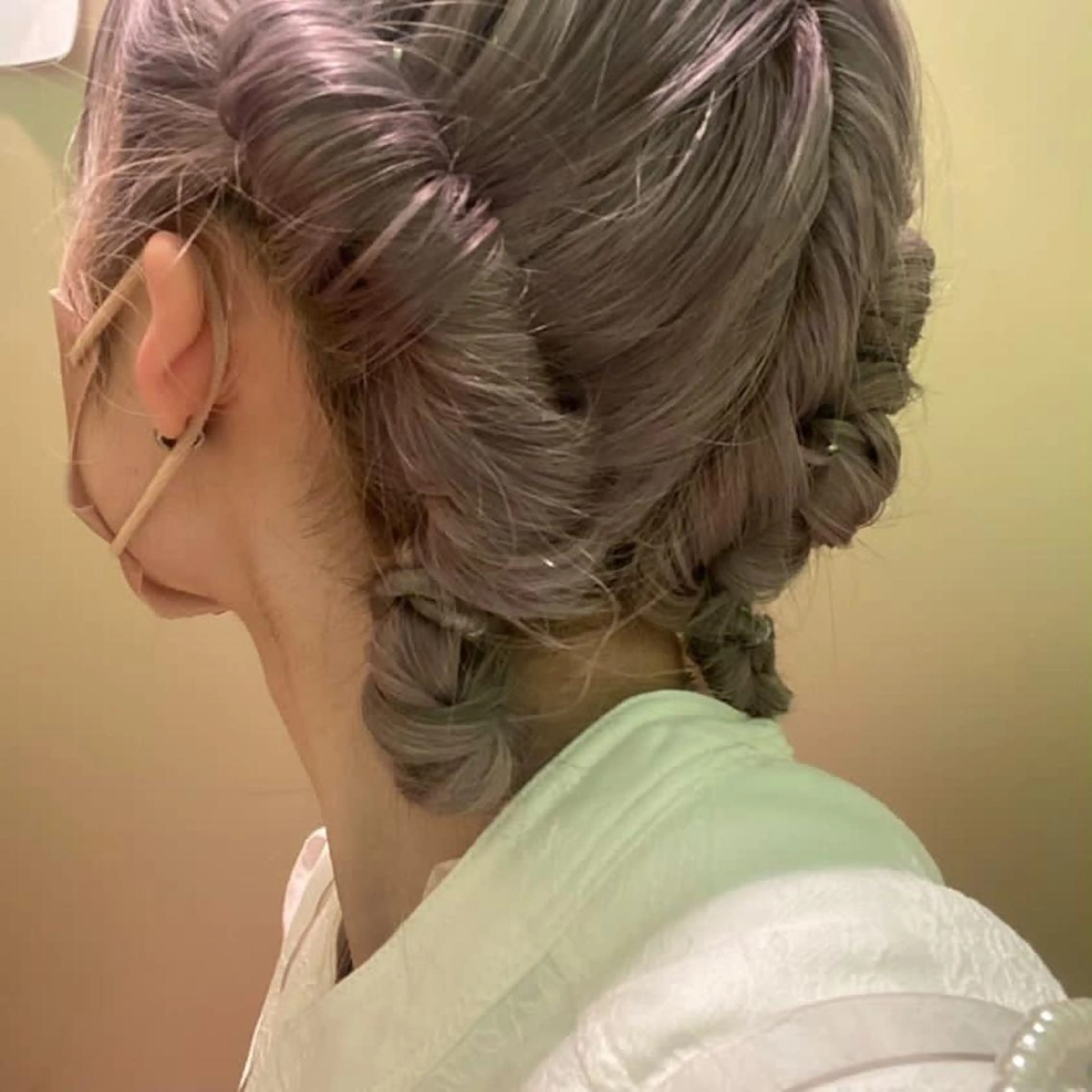 ミディアム ヘアセット MiRI💜地毛級 エクステ✖似合わせ技のヘアスタイル