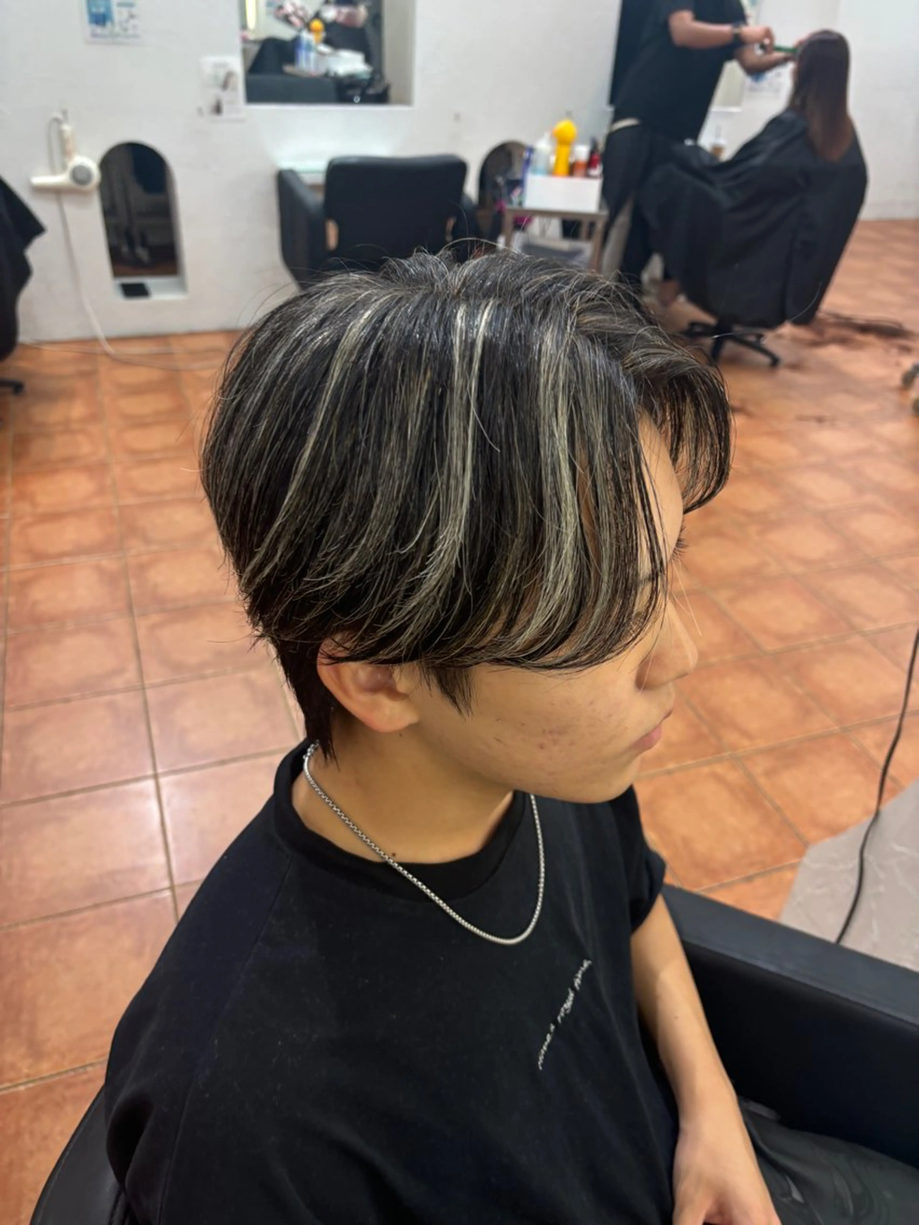 カラー メンズ ヘアカラー メンズカット ‪‪/メッシュのヘアスタイル