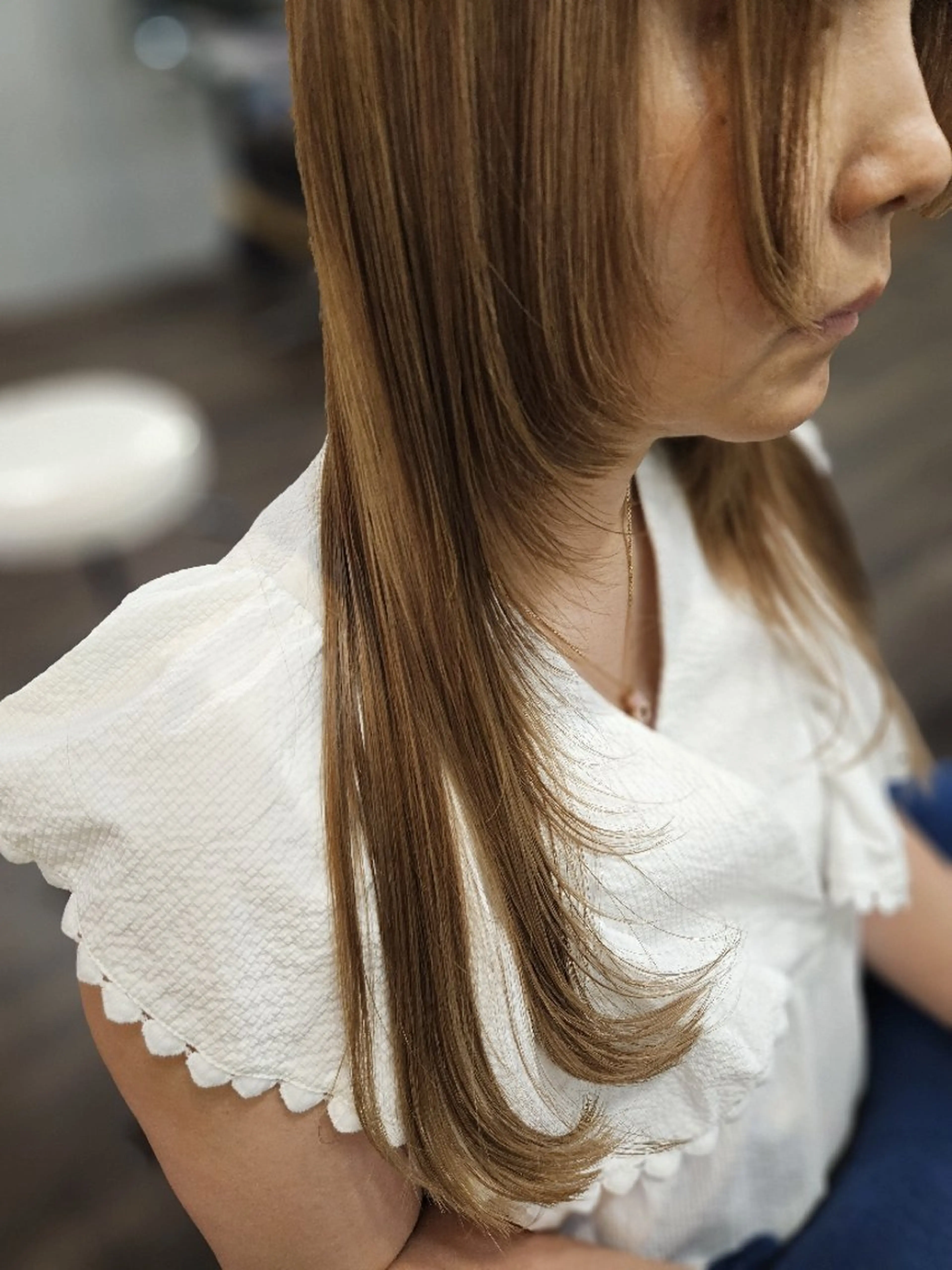 ロング カラー 顔まわりレイヤー レイヤーカット カット ヘアカラー トリートメント terra✂️川嶋 大輔のヘアスタイル