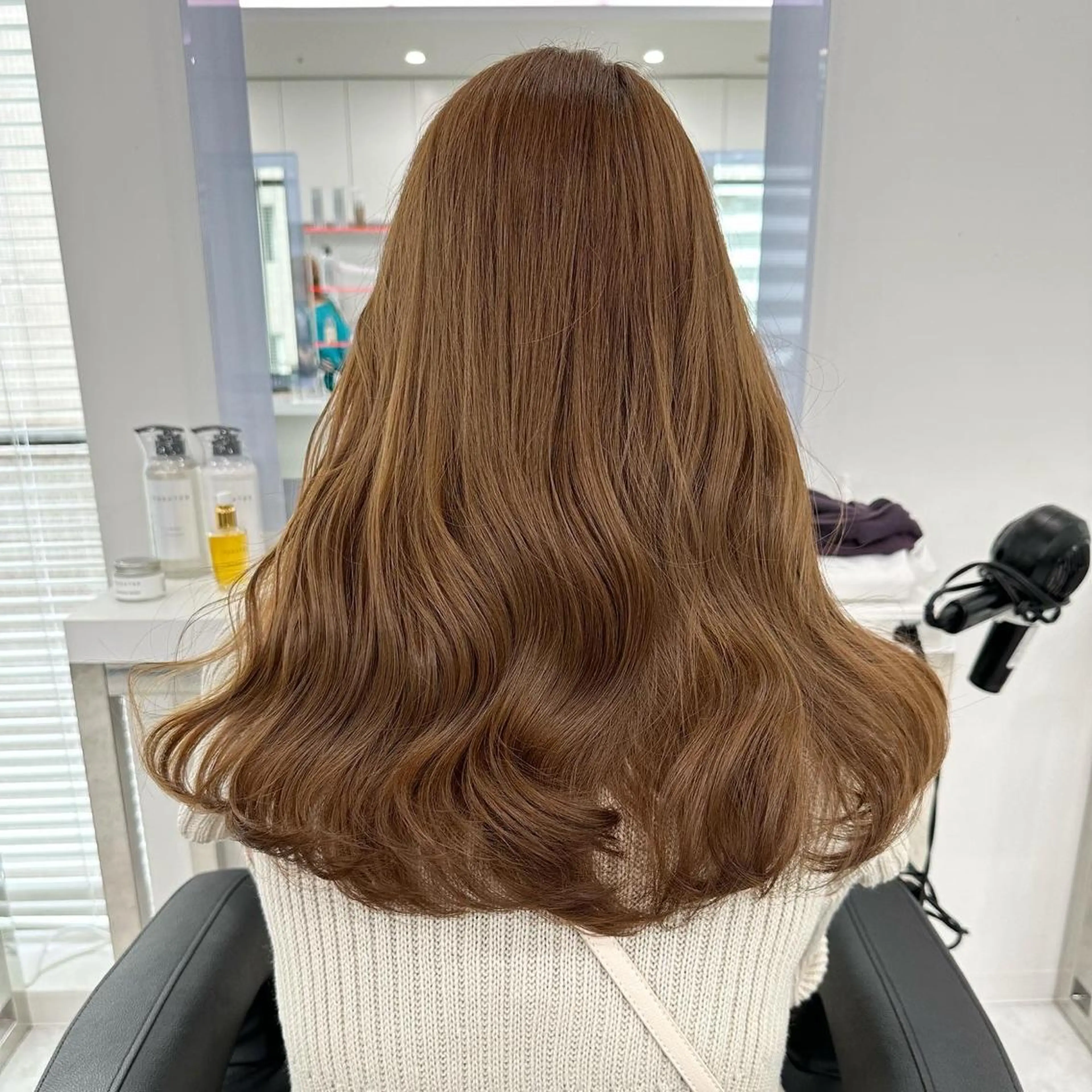 セミロング チョコレートブラウン ミルクティーブラウン ピンクブラウン ピンクラベンダー 顔周りカット ヘアカラー トリートメント ヘッドスパ 🤎MISAKI 艶髪モテカラー🤎のヘアスタイル