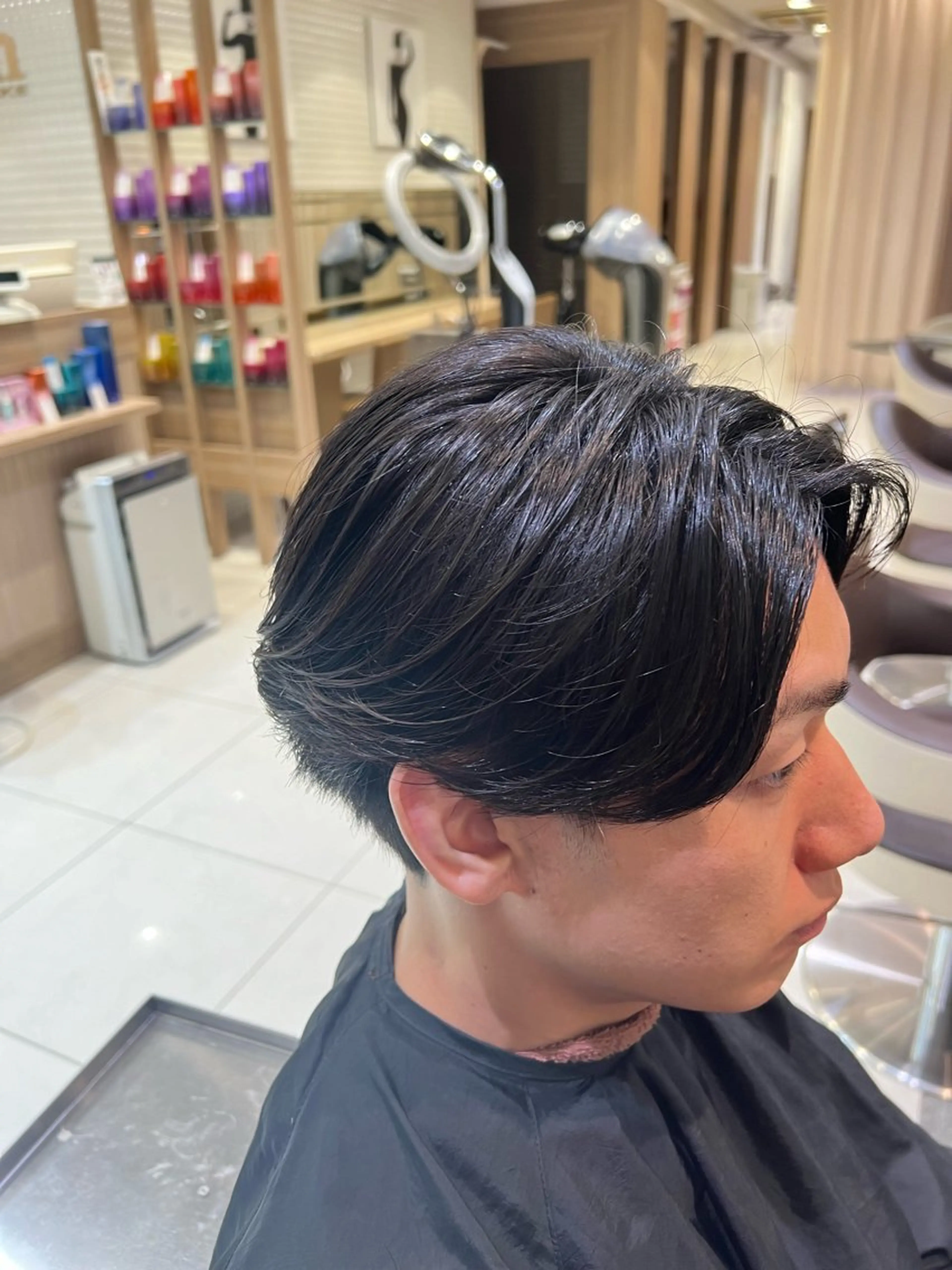 ショート パーマ メンズ 曲がる縮毛矯正・パー マ💈副店長田中💈のヘアスタイル
