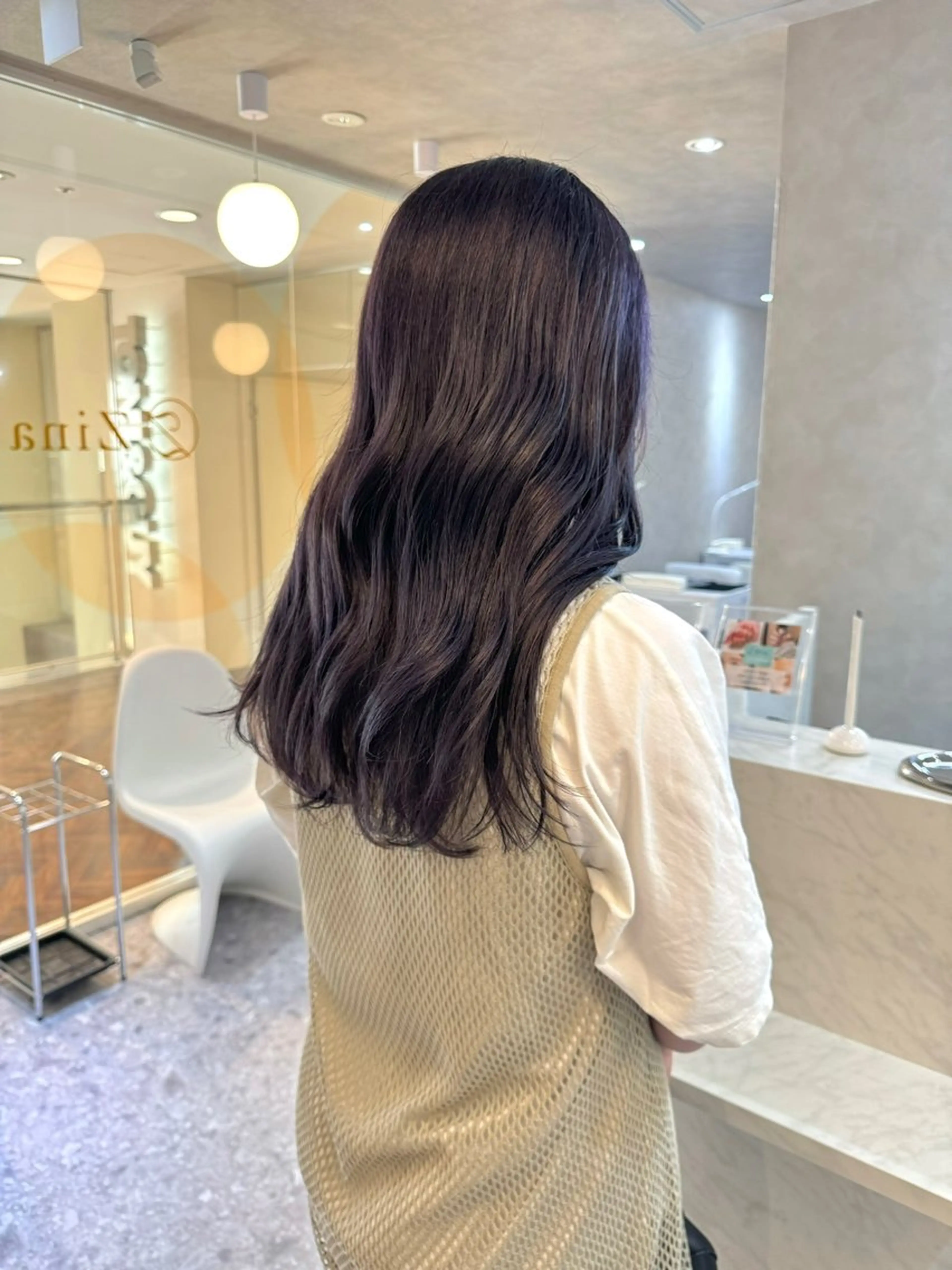 セミロング カラー カット ヘアカラー トリートメント 韓国ヘア🇰🇷 松田光里のヘアスタイル